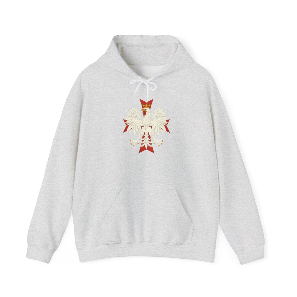 Polish Eagle Cross Pull Over Hoodie Sweatshirt