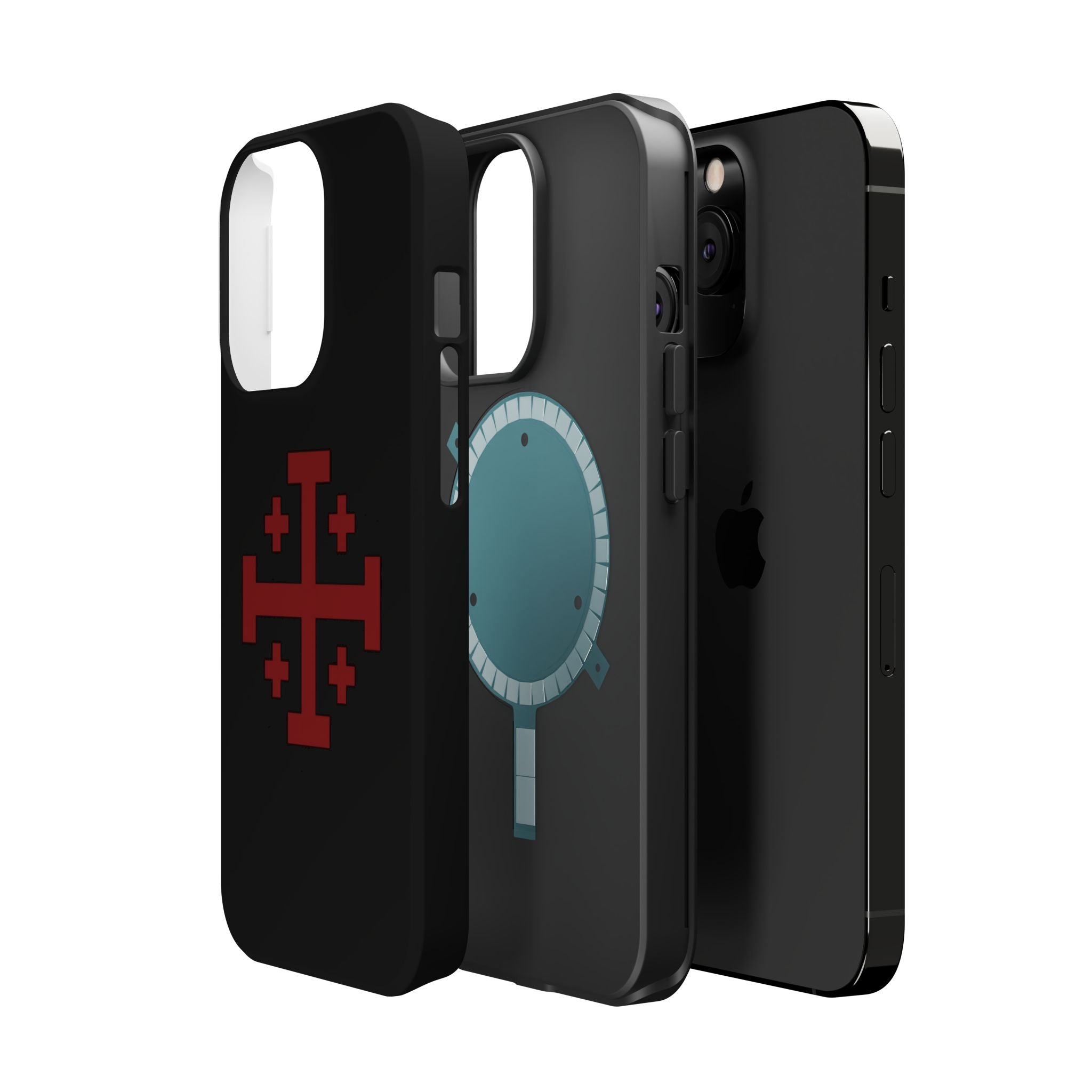 Cross Of Jerusalem Red Design Magnetic Impact-Resistant Cases
