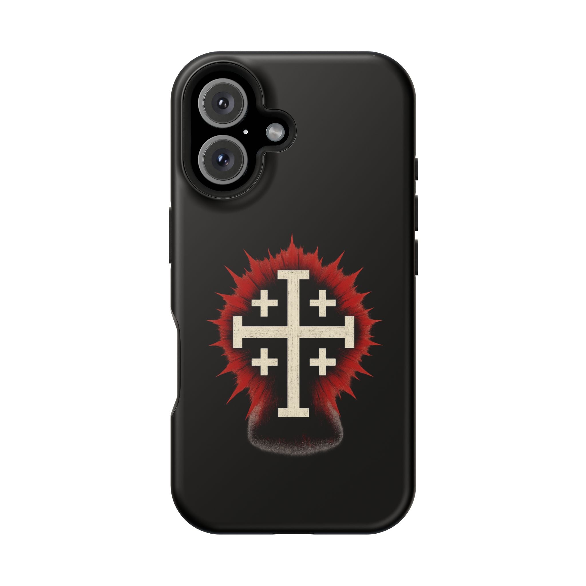 Cross Graphic Impact-Resistant Magnetic Phone Case