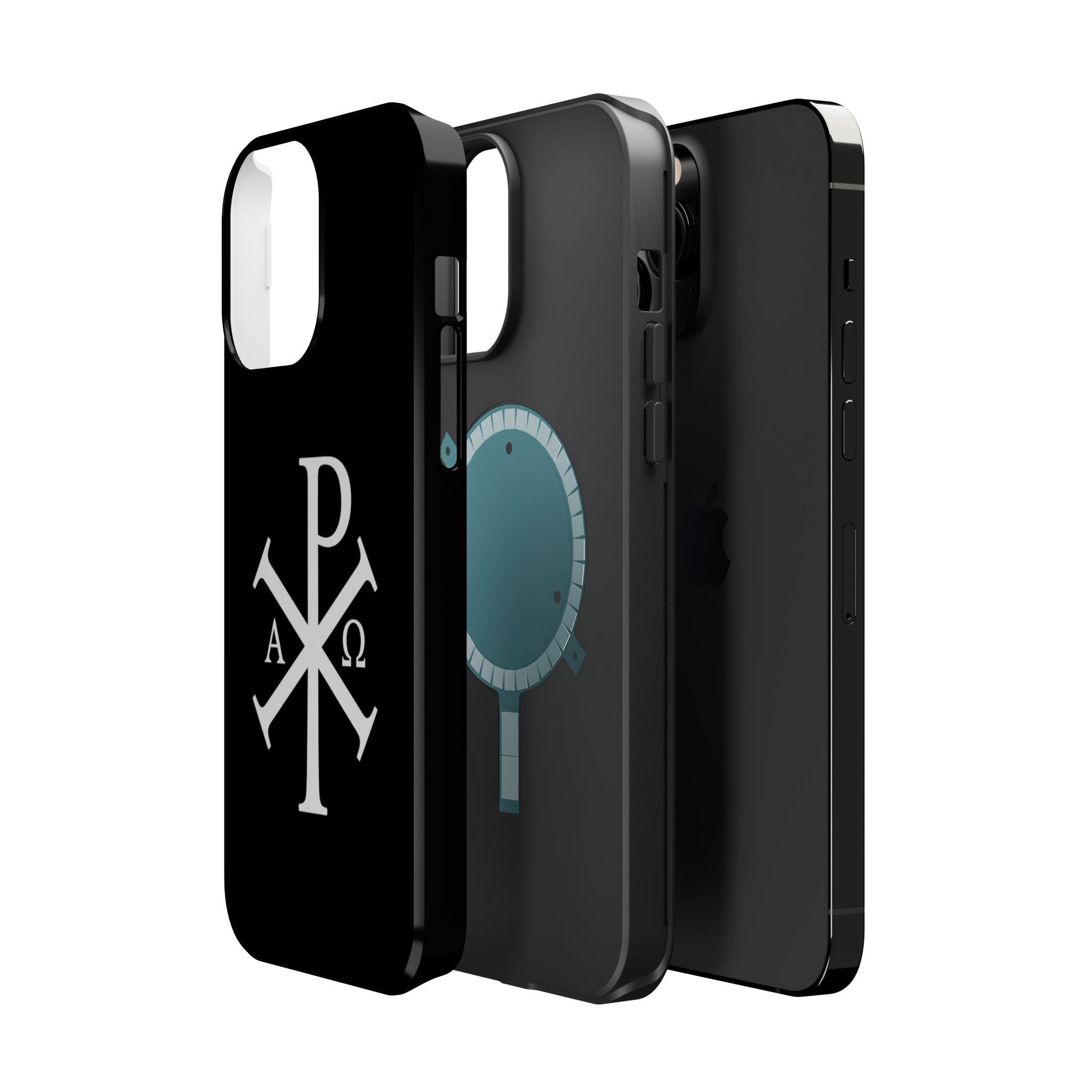 Pi Chi Rho White Design Magnetic Impact-Resistant Cases