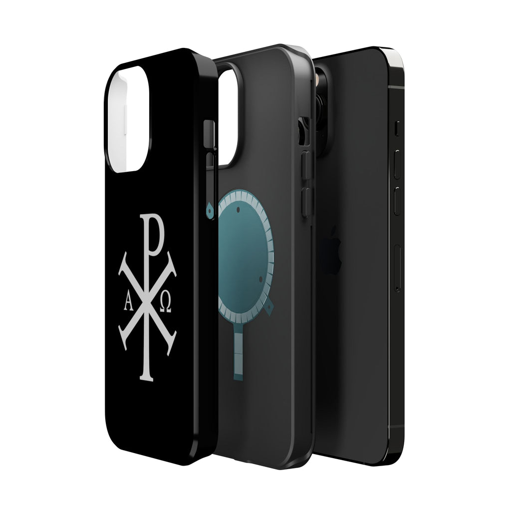 Pi Chi Rho White Design Magnetic Impact-Resistant Cases