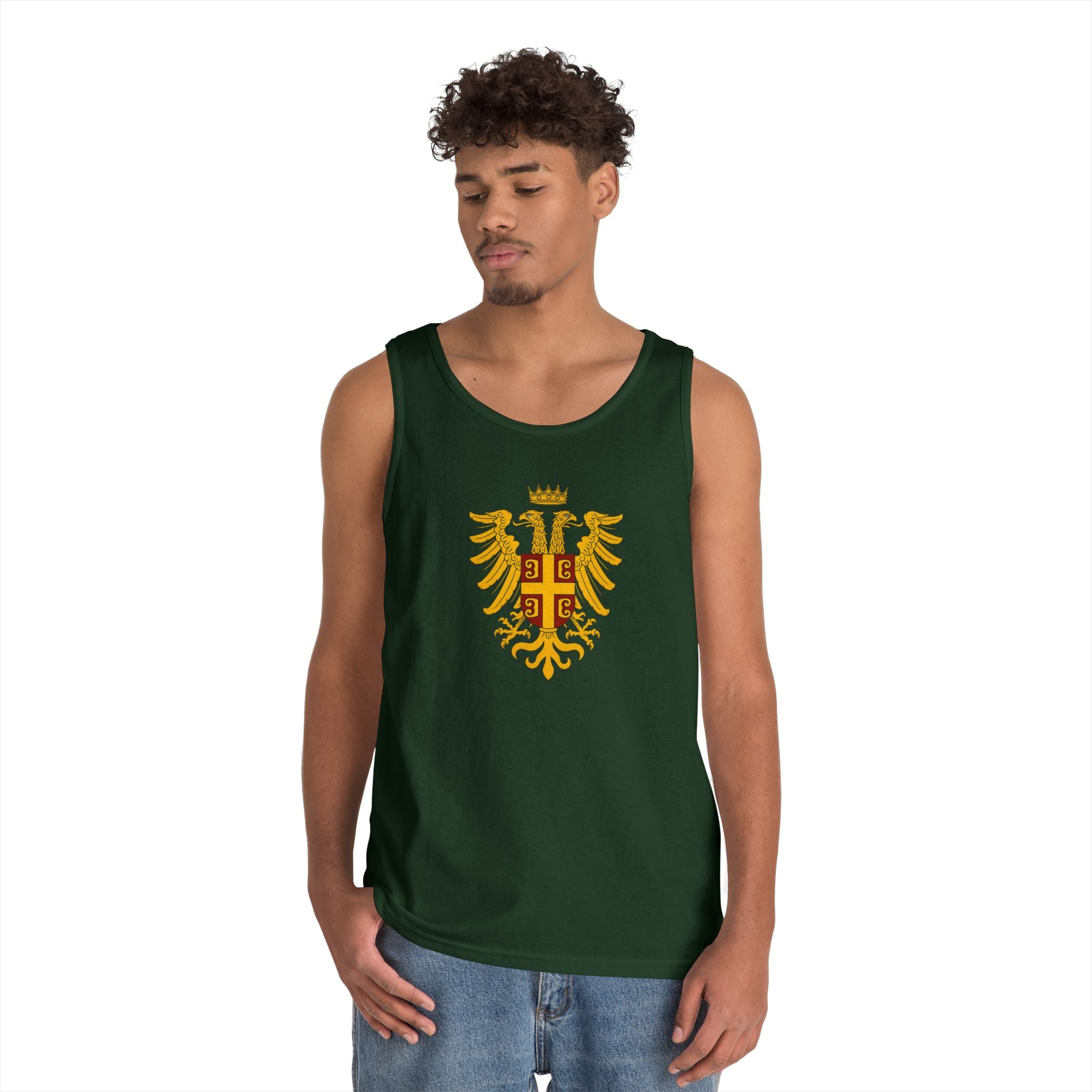 Byzantine Eagle Royal Crest Unisex Heavy Cotton Tank Top