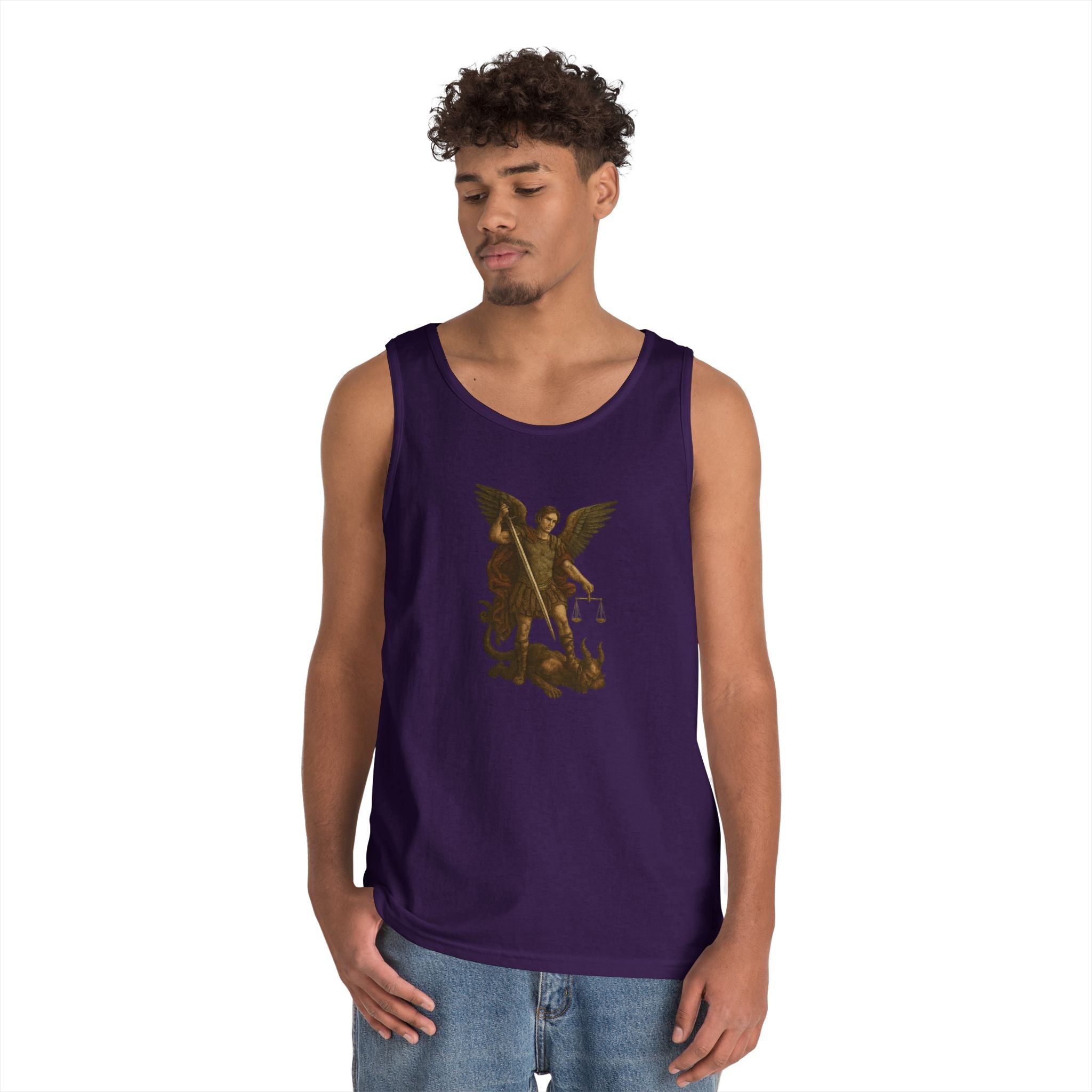 Michael The Arch Angel (No Text) Heavy Cotton Tank Top