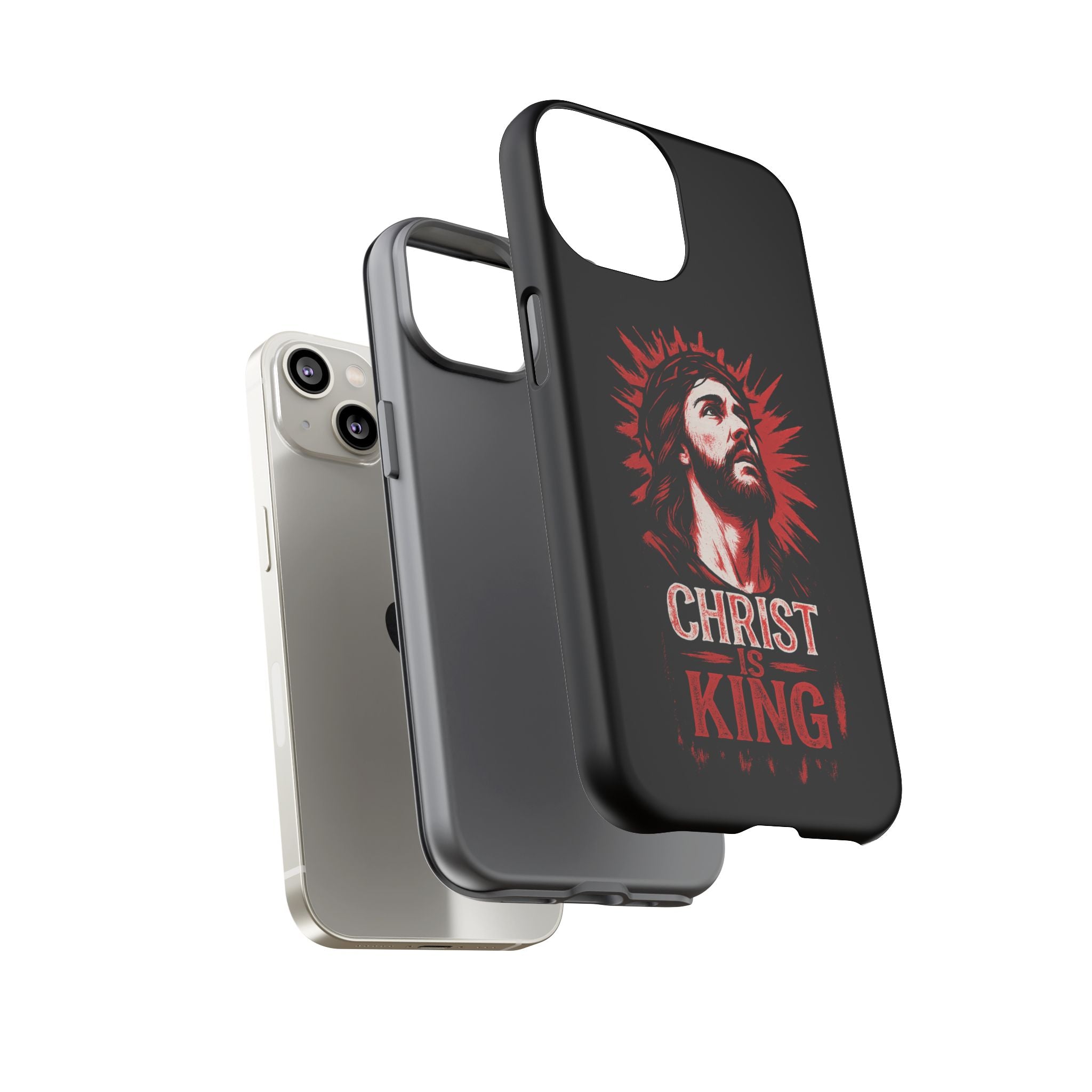 Christ is King Phone Case, Tough Phone Cover for Christian Faith
