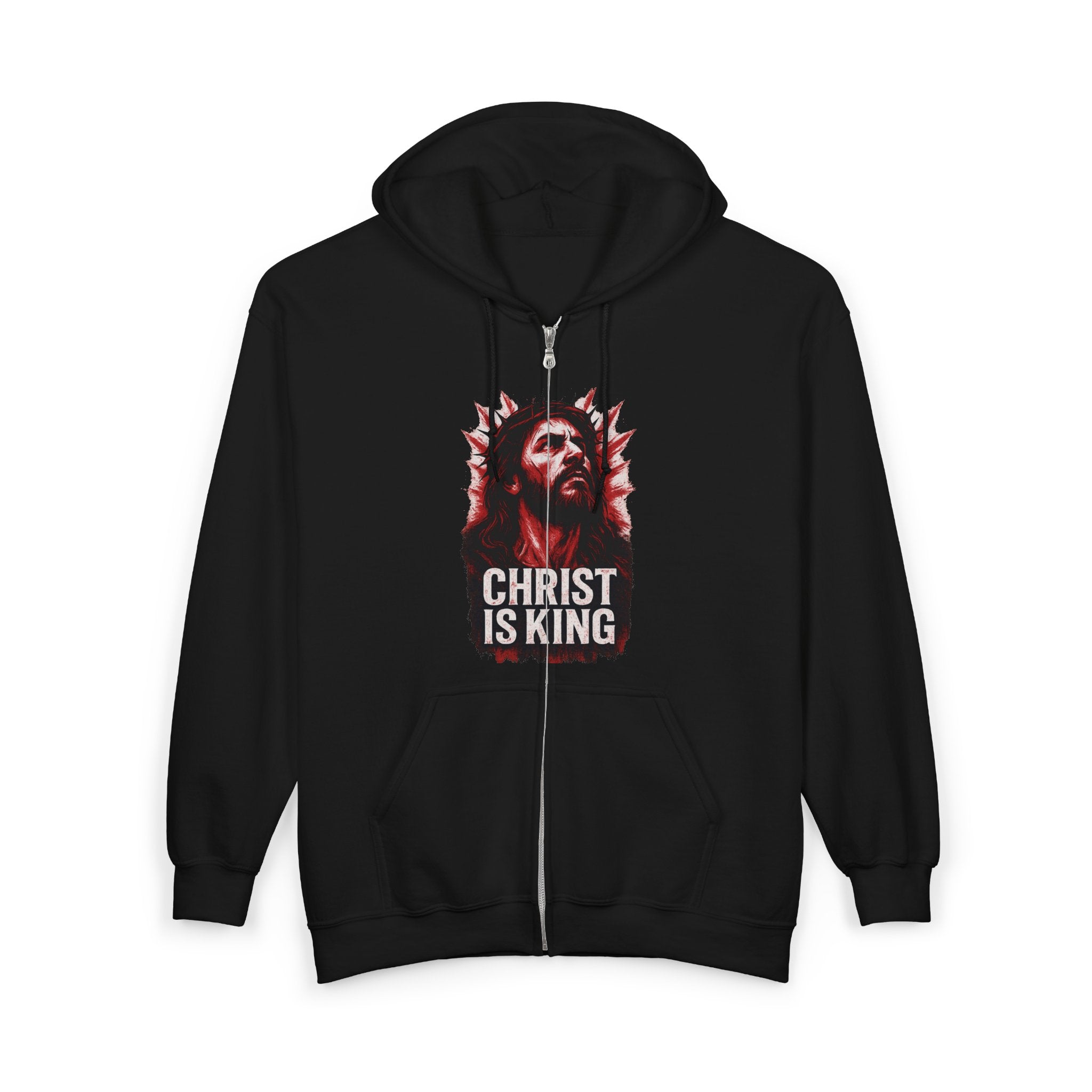 Christ is King Full Zip Hoodie, Christ is King Graphic Sweatshirt