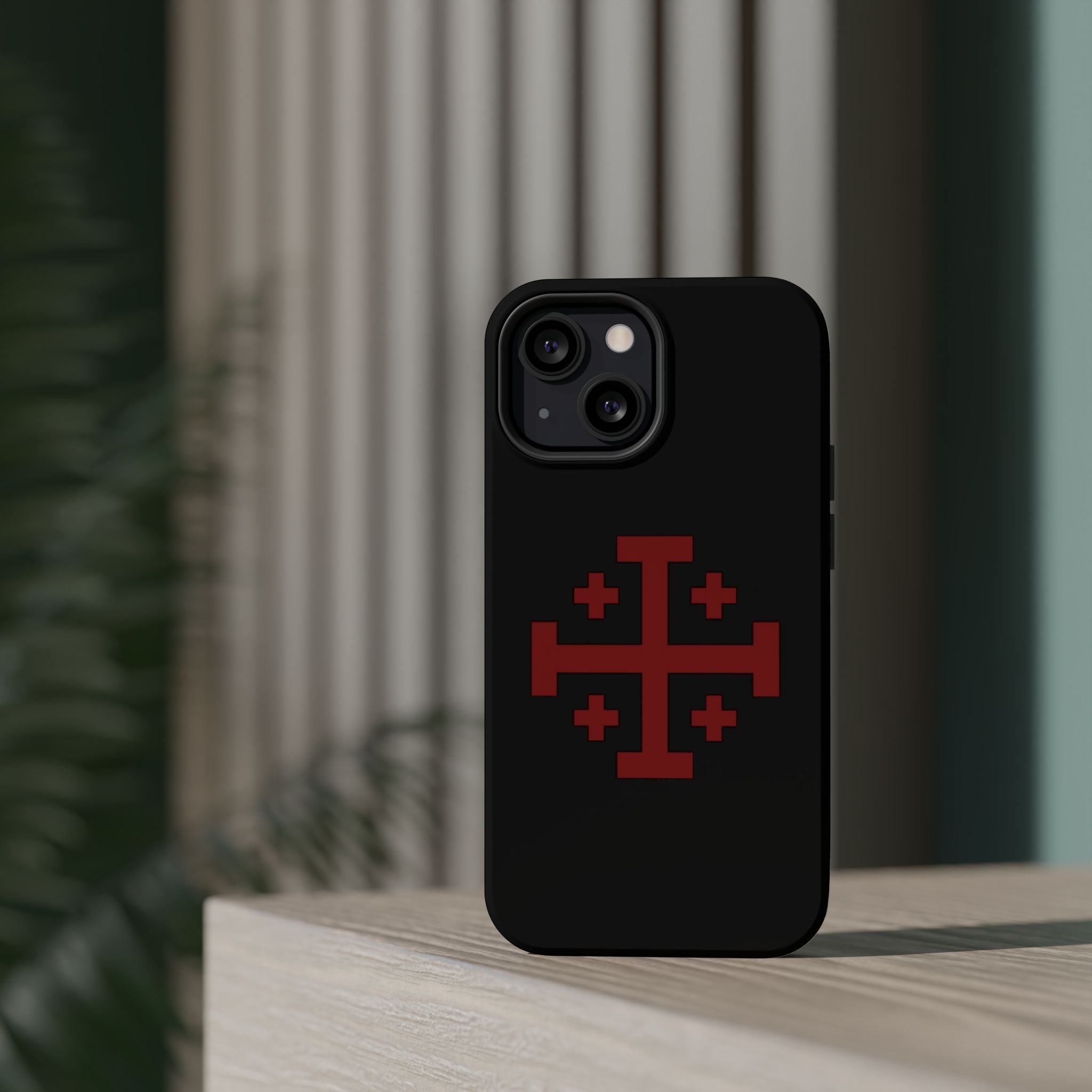 Cross Of Jerusalem Red Design Magnetic Impact-Resistant Cases