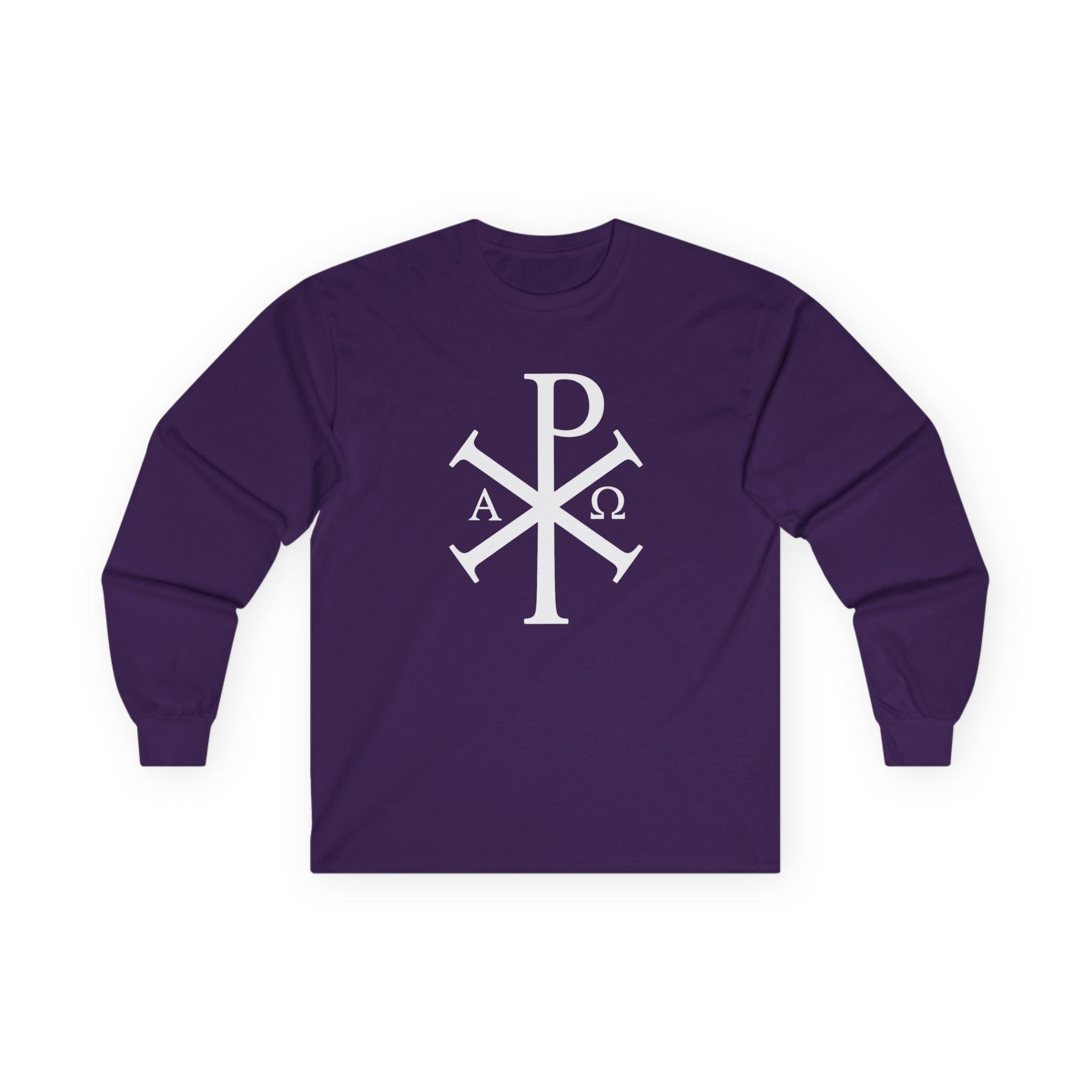 Stylish Long Sleeve T-Shirt with Pi Chi Rho Design