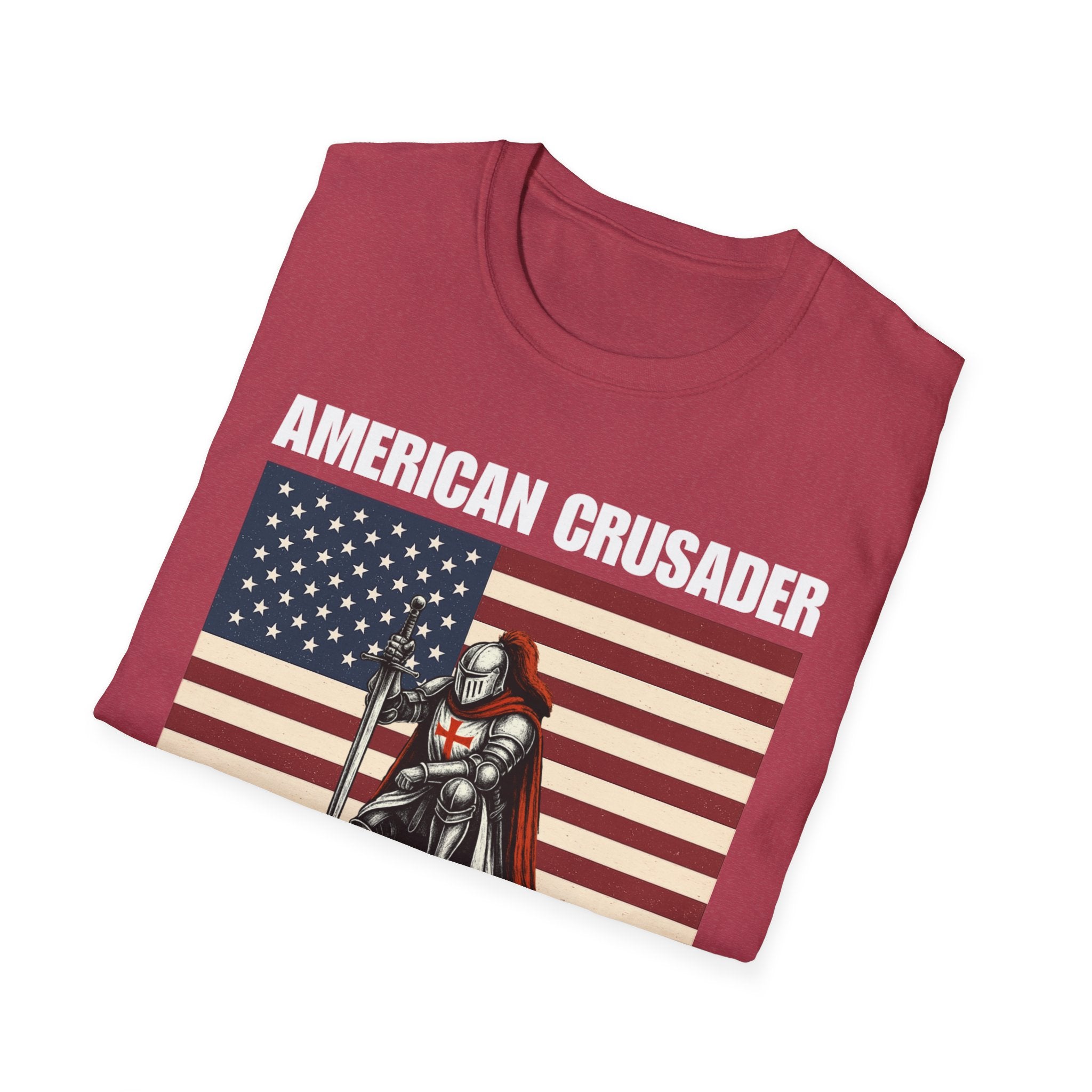 American Crusader Alt Color Design Softstyle Cotton T-Shirt
