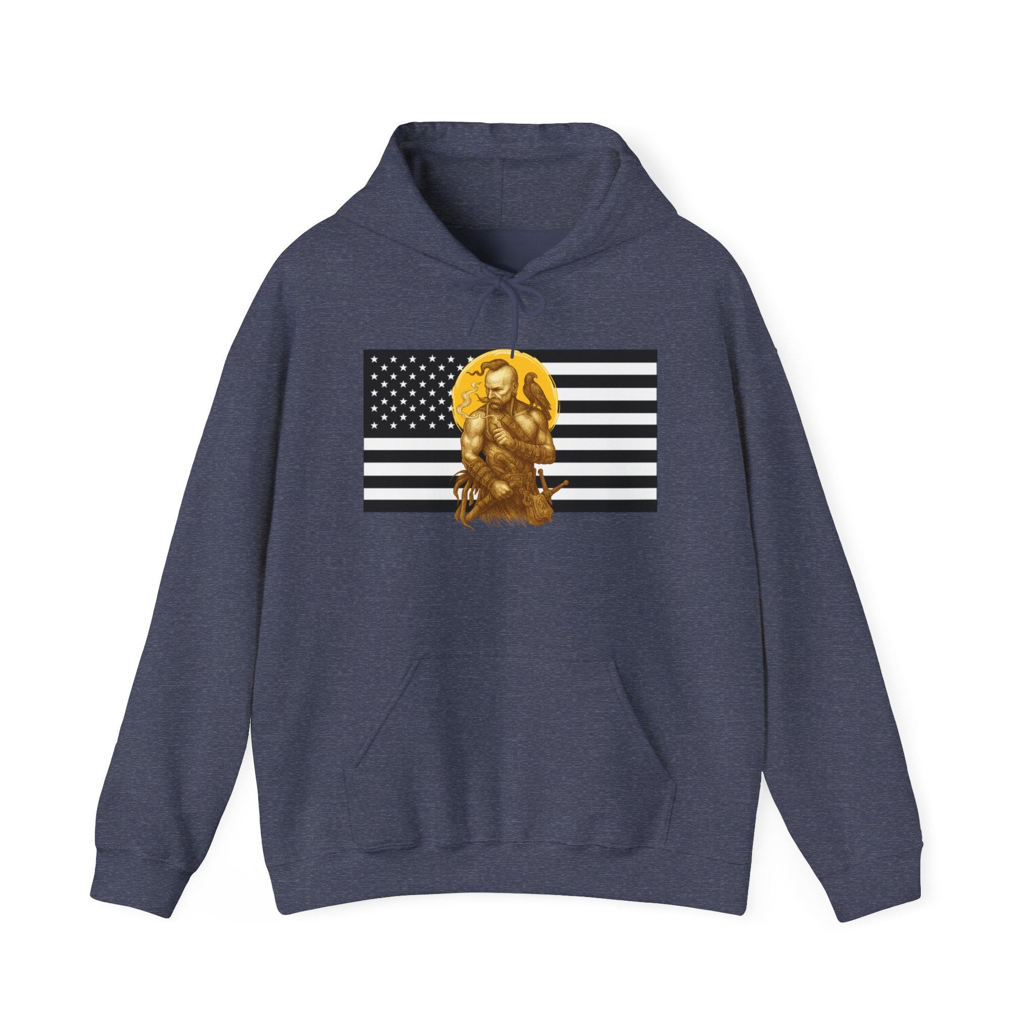 American Cossack Graphic Only Pull Over Hoodie Sweatshirt