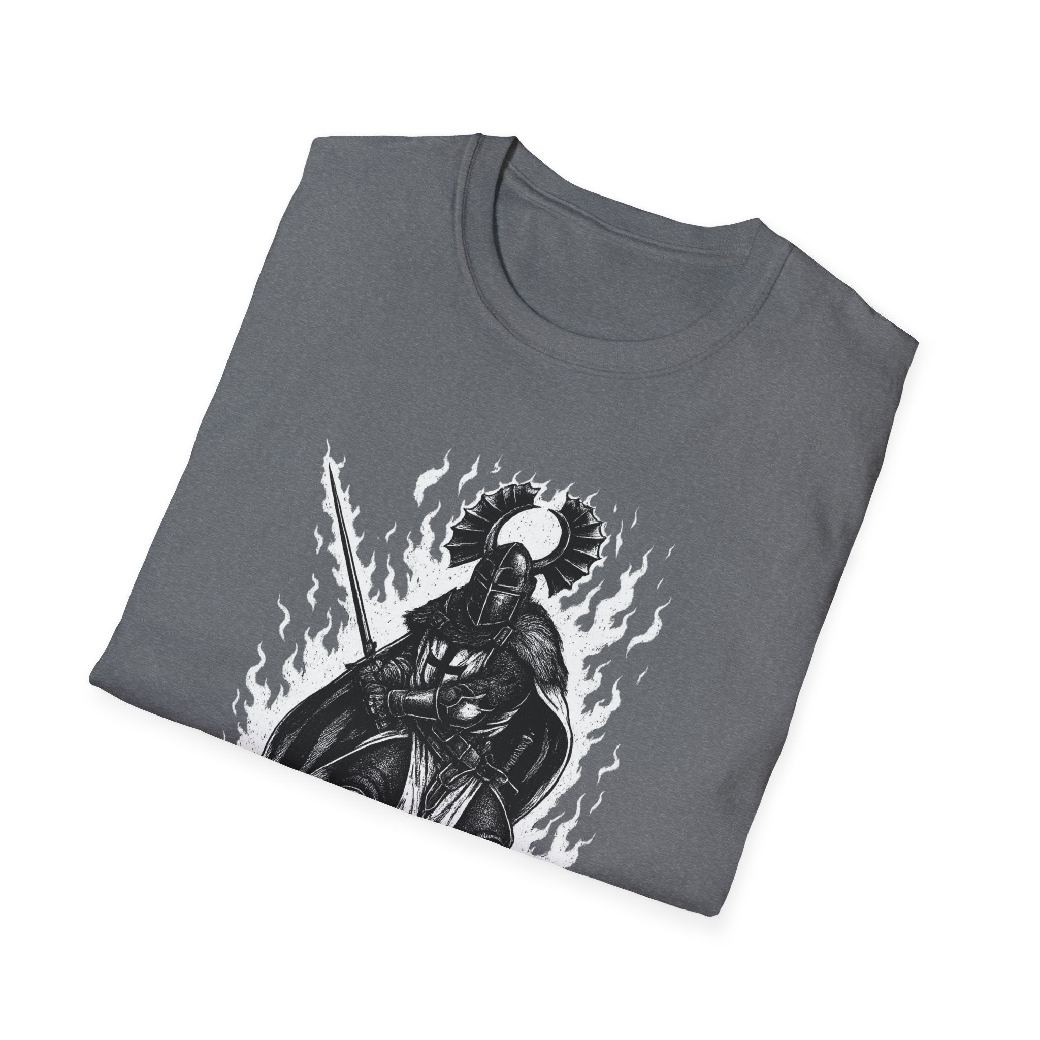 Teutonic Knight With Aura Soft Style Cotton Shirt T-Shirt