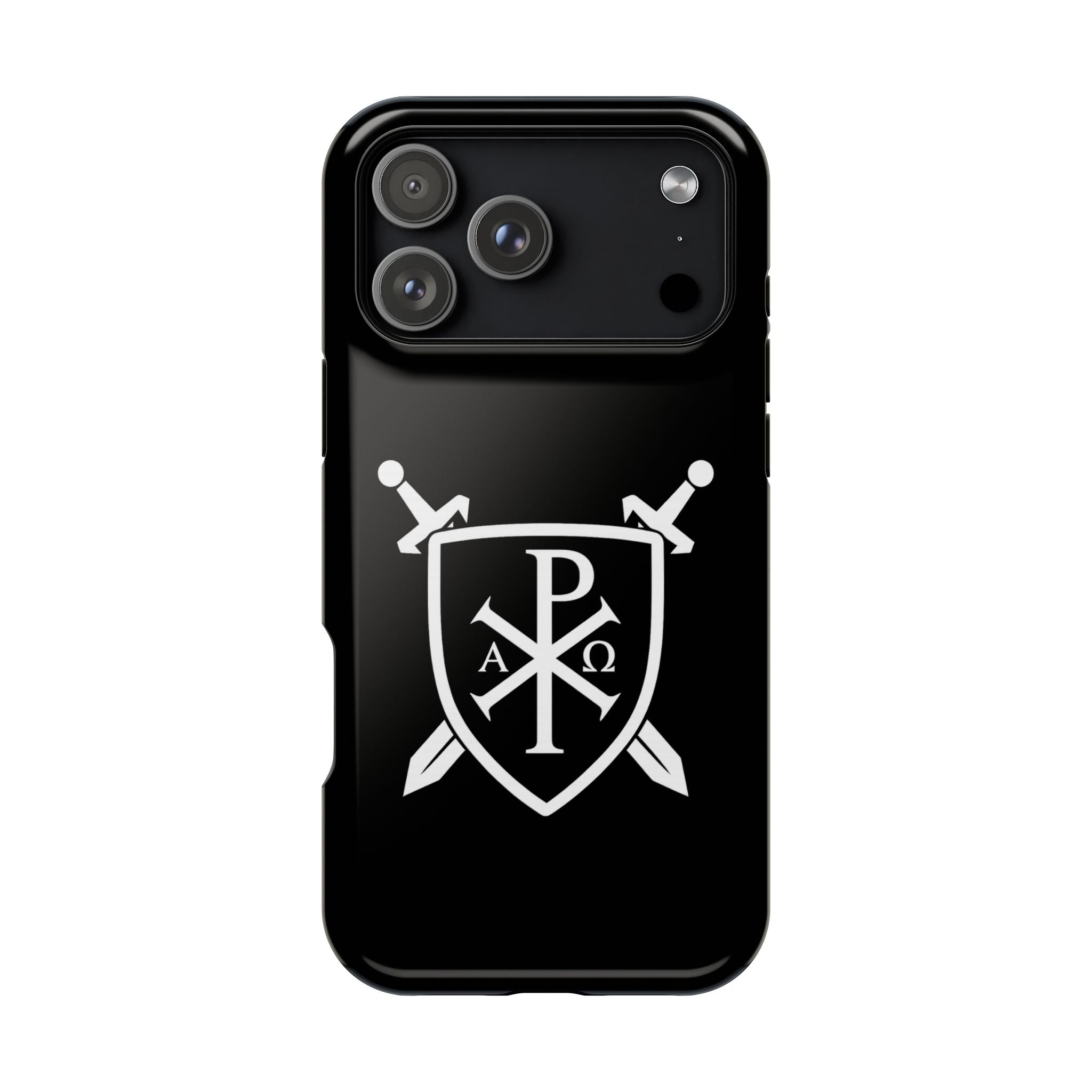 Swords and Shield Pi Chi Rho Graphic Design Magnetic Impact-Resistant Cases