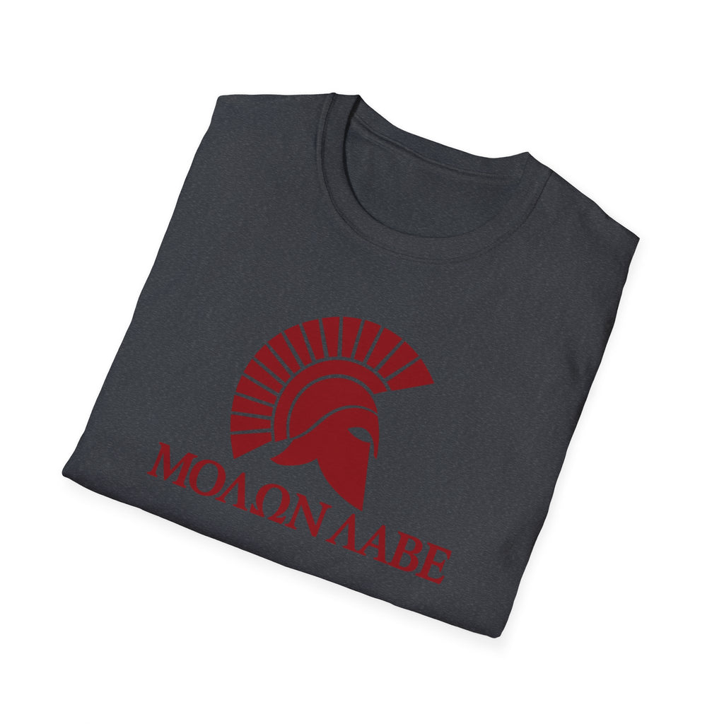 Molon Labe "Come and Take It!" in Greek Black Design Softstyle Cotton T-Shirt Softstyle Cotton T-Shirt