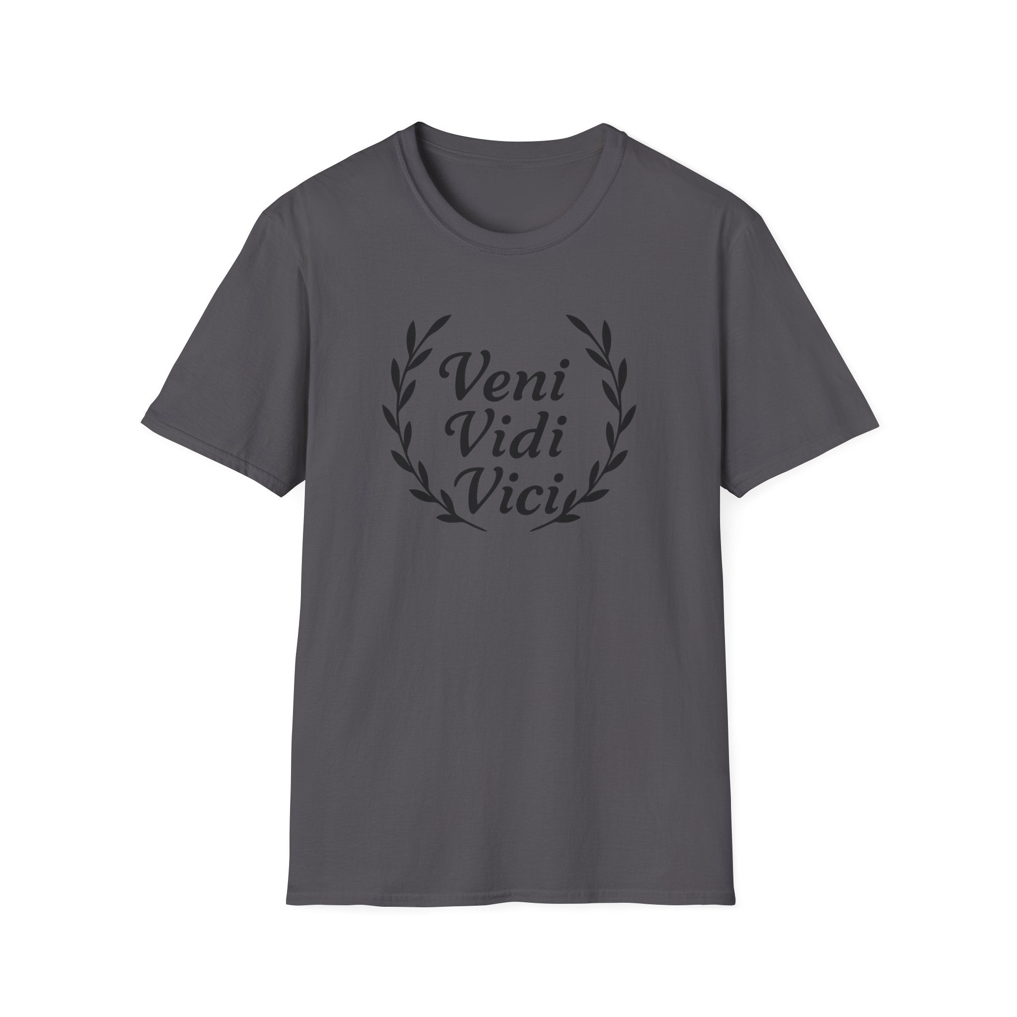Veni Vidi Vici Black Design T-Shirt