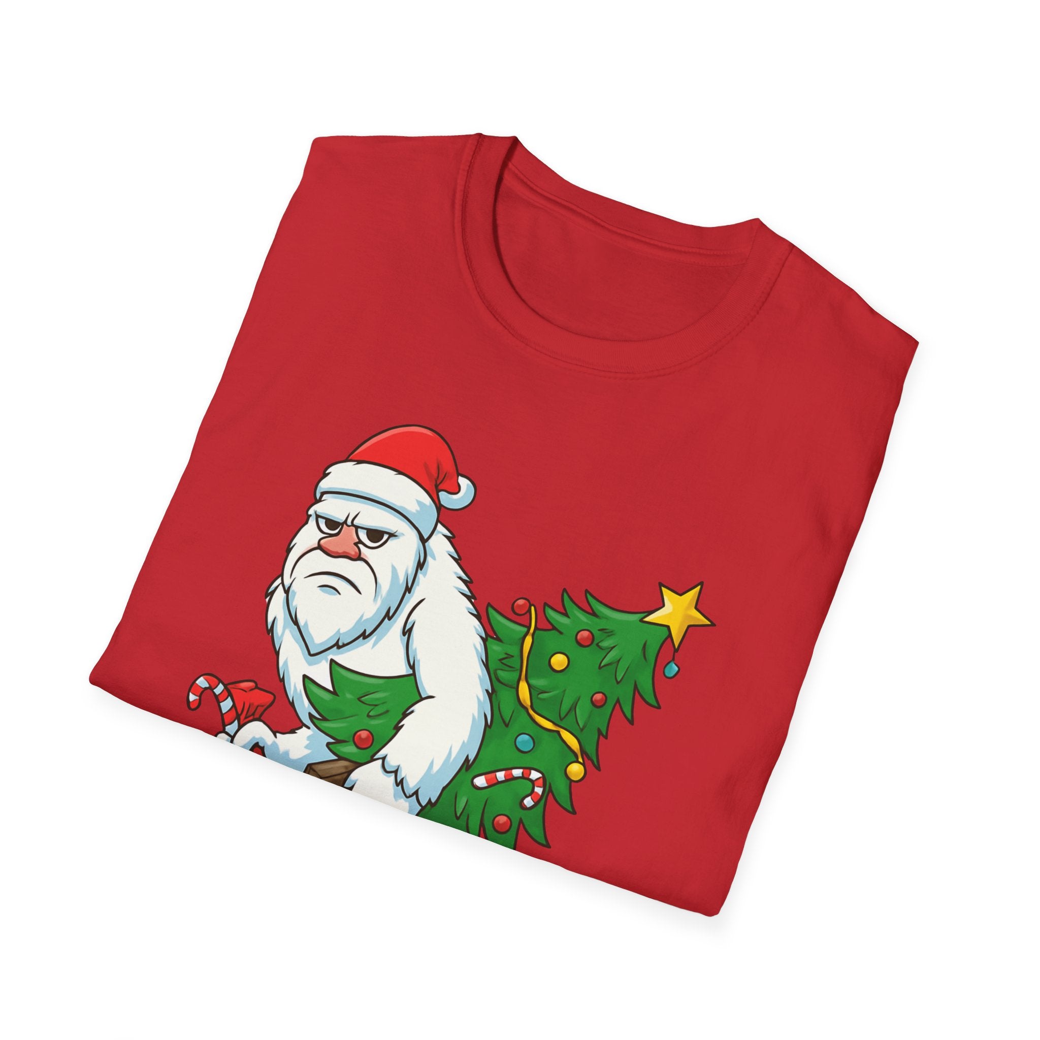 Yeti Stole Christmas T-Shirt | Funny Holiday Tee | Festive Unisex Cotton Shirt