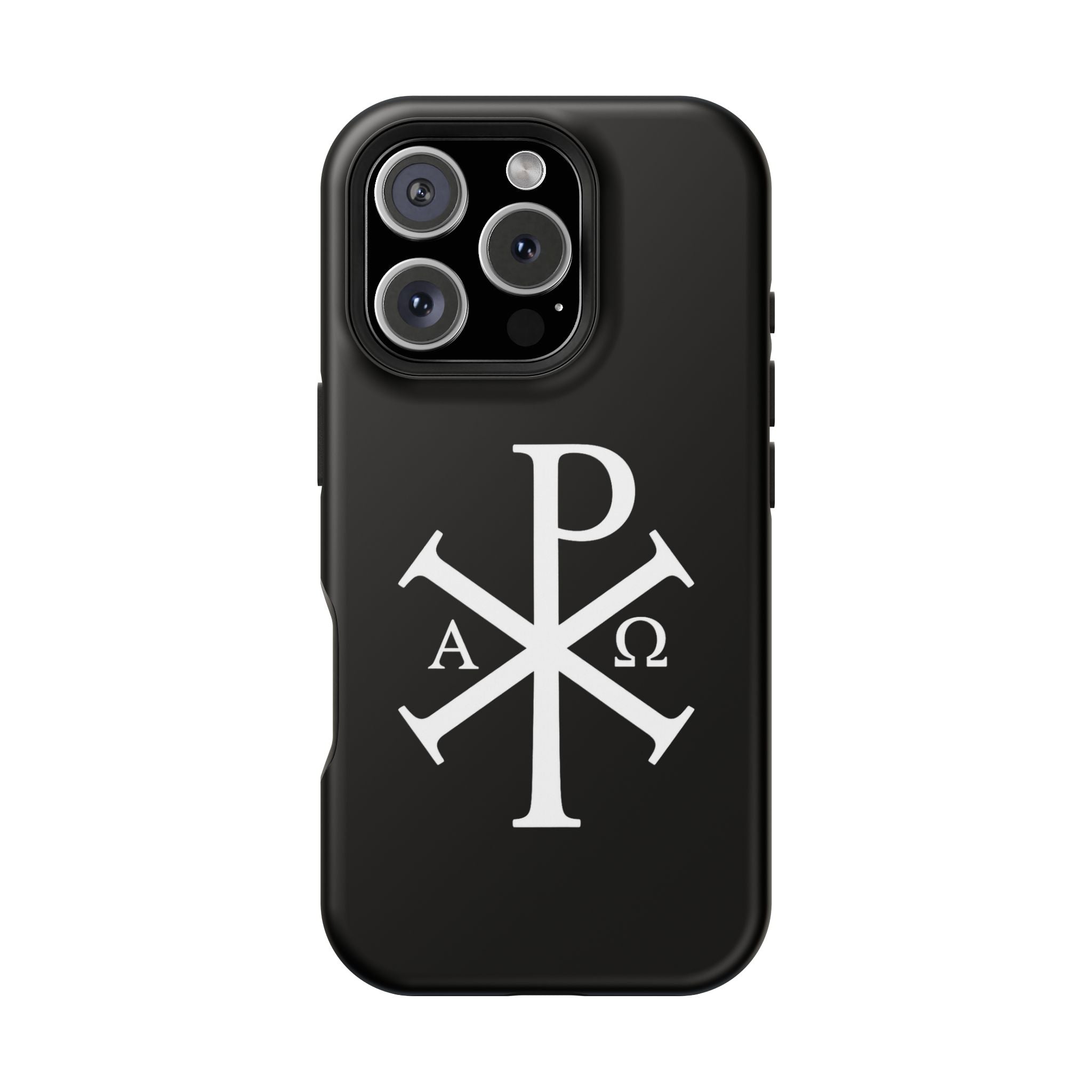 Pi Chi Rho White Design Magnetic Impact-Resistant Cases