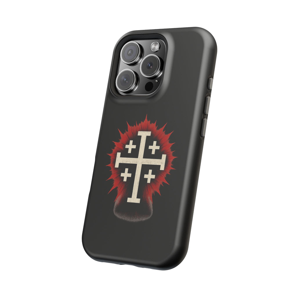 Cross Graphic Impact-Resistant Magnetic Phone Case