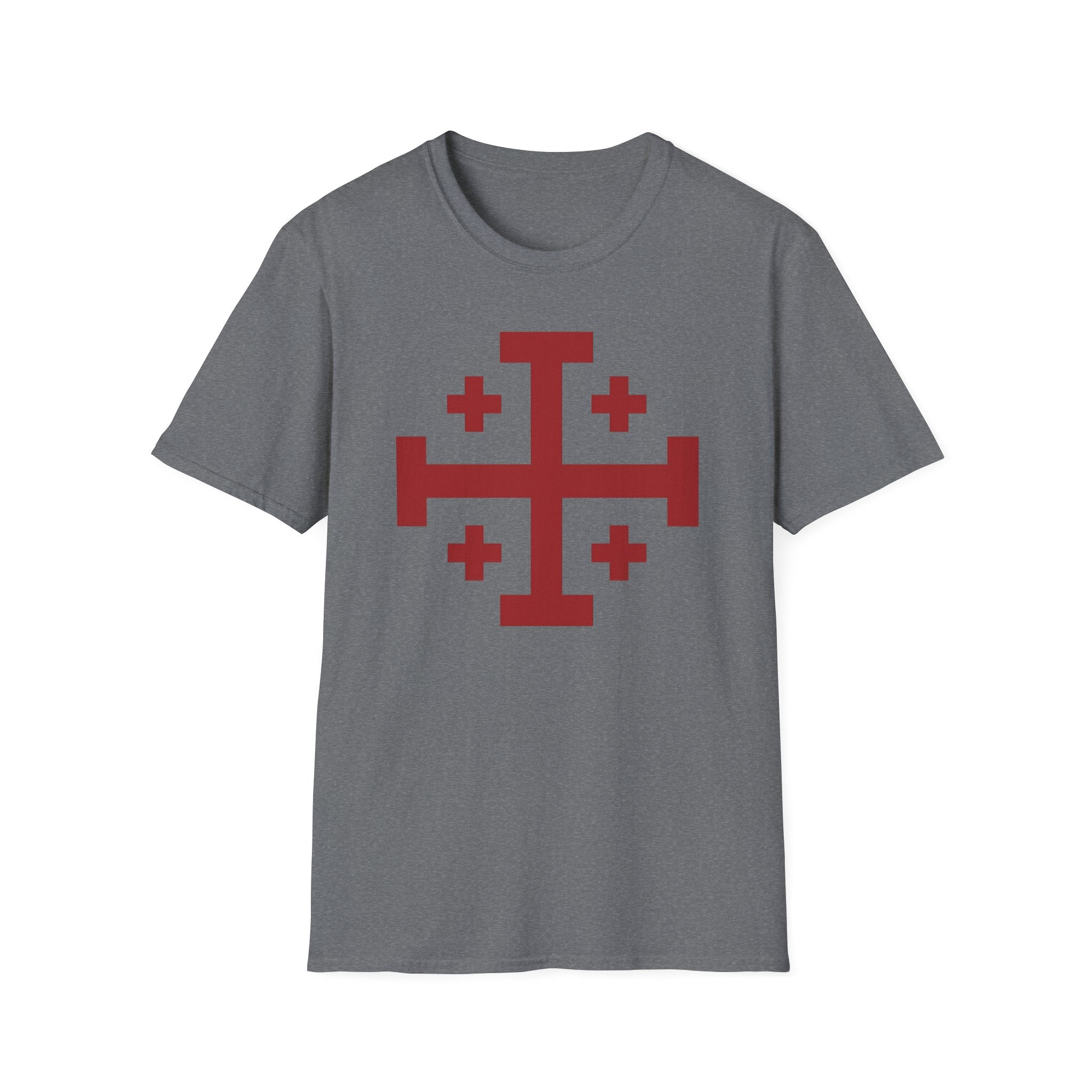 Cross of Jerusalem Red Design Softstyle T-Shirt