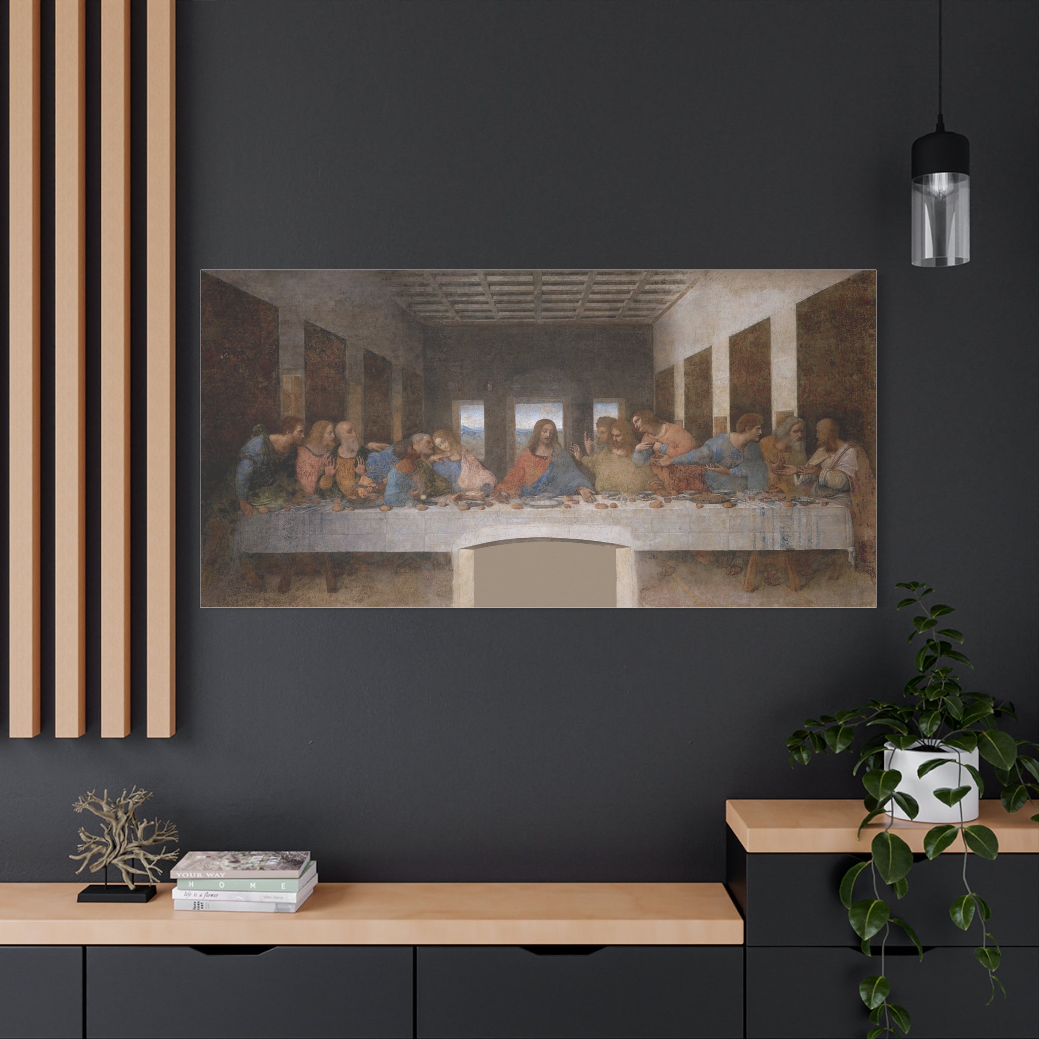 The Last Supper Canvas Religious Wall Art Print, Matte Canvas, Home Decoration, Gift for Art Lovers