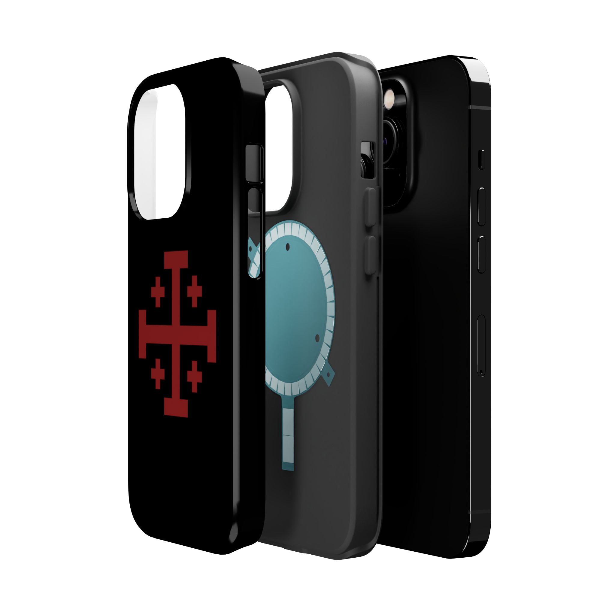 Cross Of Jerusalem Red Design Magnetic Impact-Resistant Cases