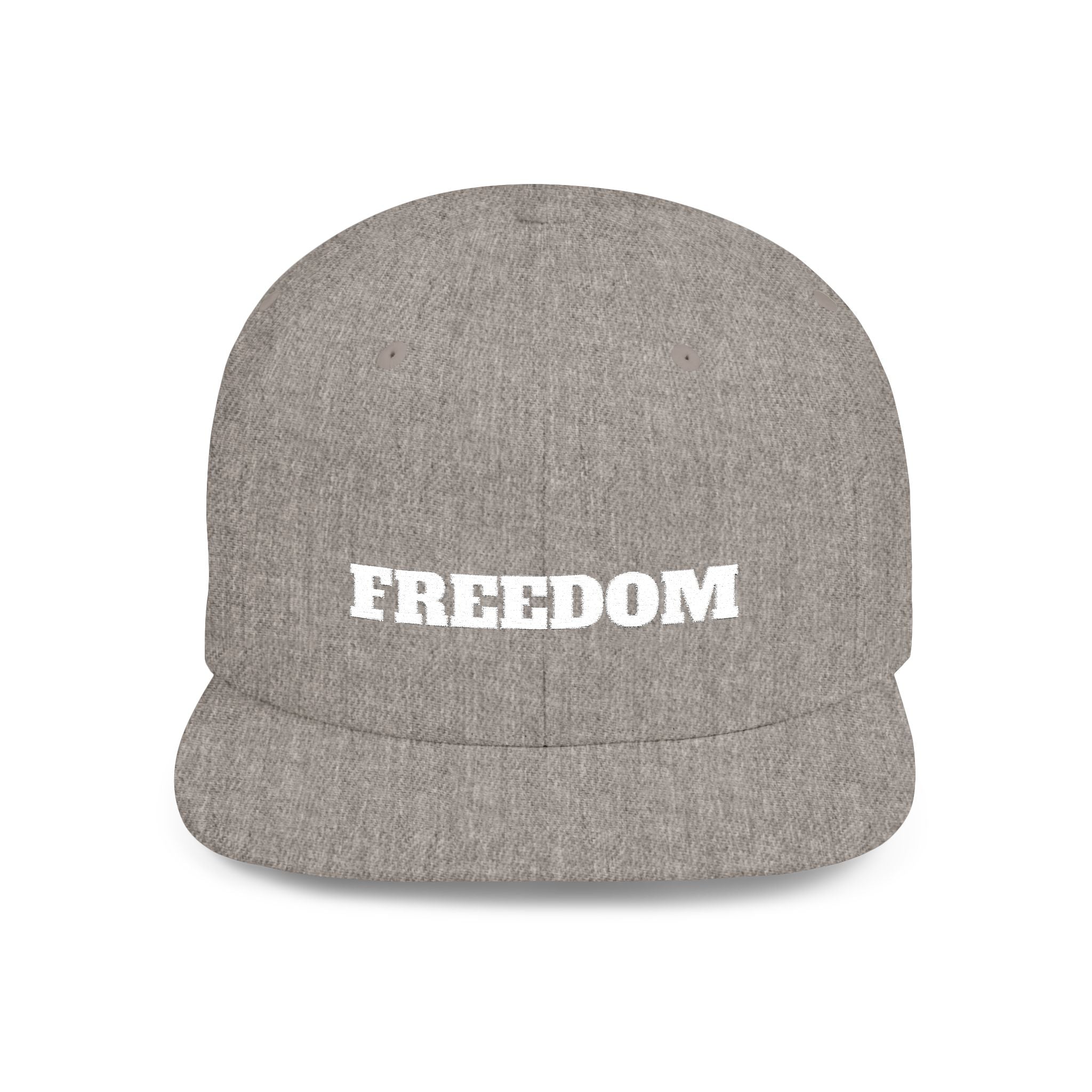 Freedom Flat Bill Snapback Cap, Freedom Adjustable Hat