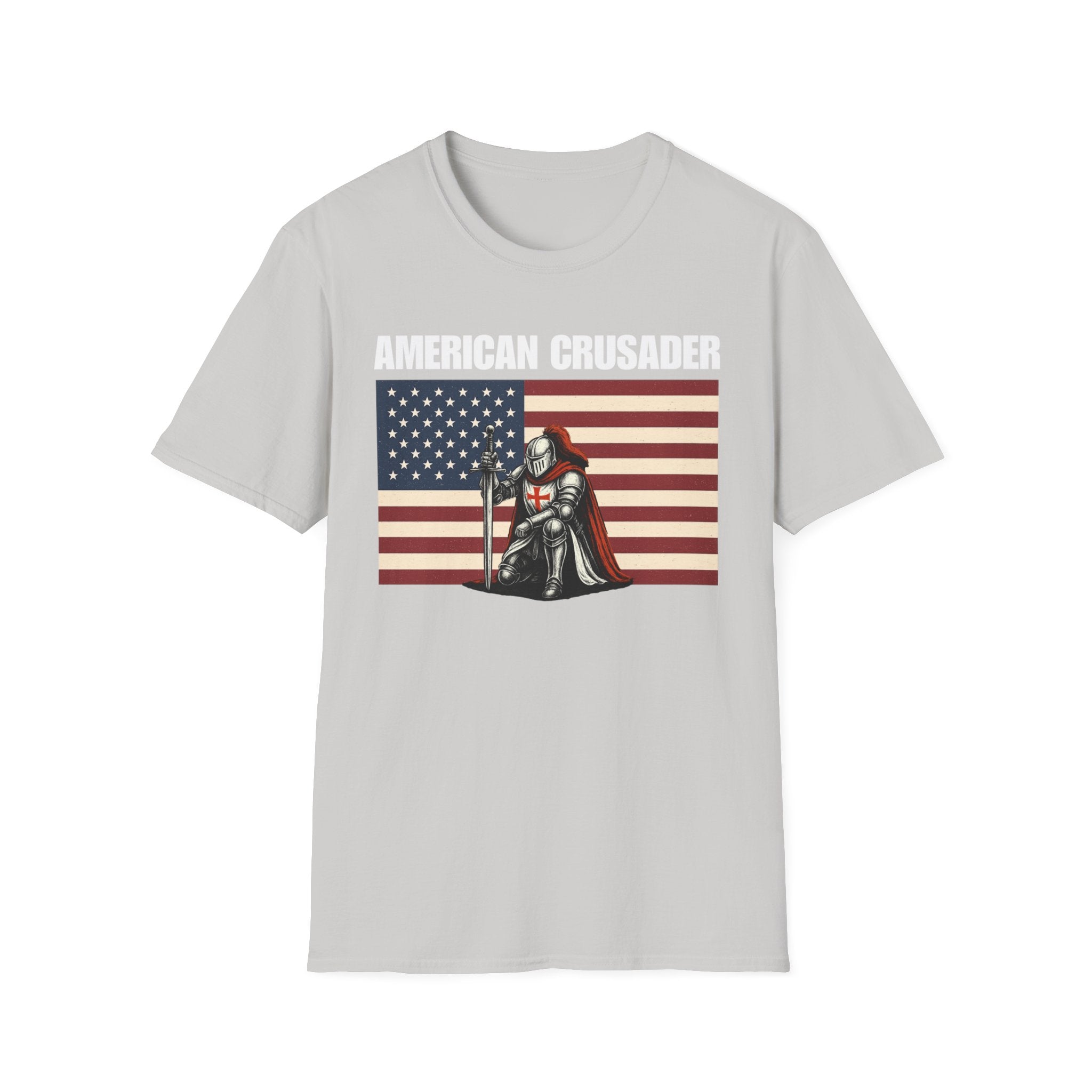 American Crusader Alt Color Design Softstyle Cotton T-Shirt