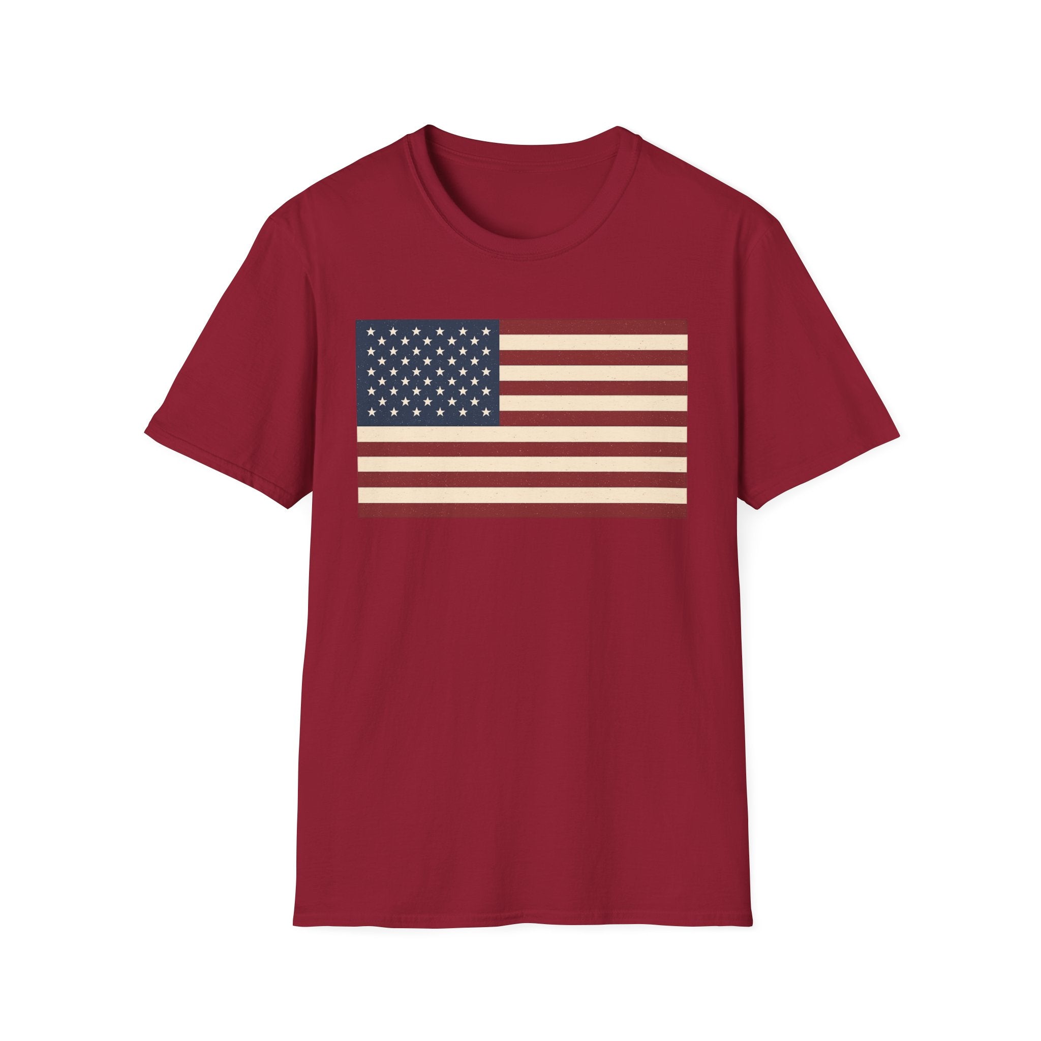 American Flag Softstyle Cotton Shirt T-Shirt