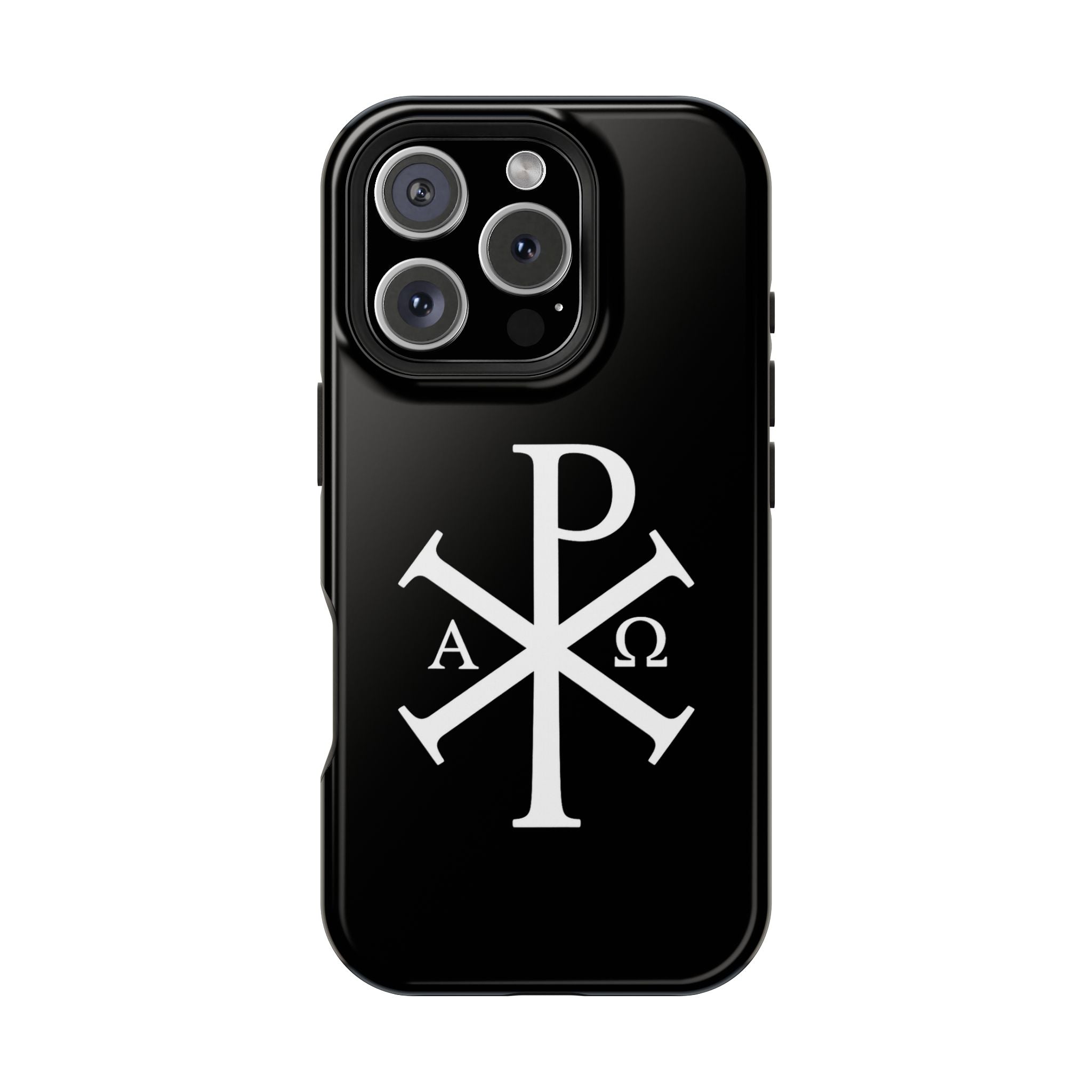 Pi Chi Rho White Design Magnetic Impact-Resistant Cases