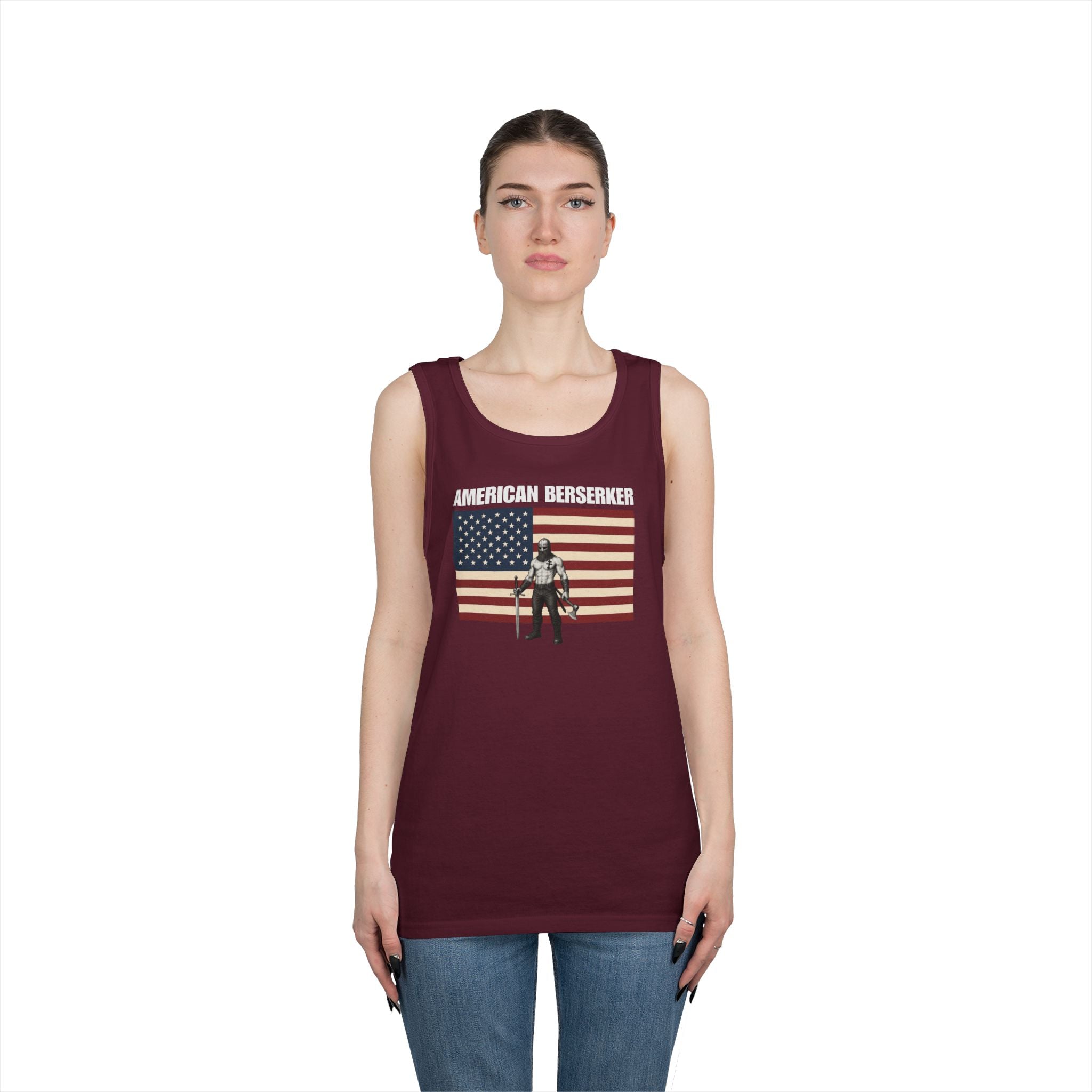 Bold American Berserker Heavy Cotton Tank Top