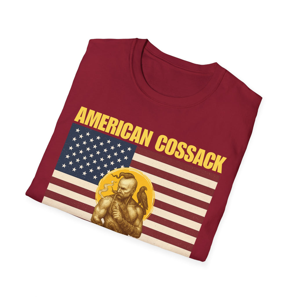 Patriotic American Cossack Alt Design Softstyle T-Shirt