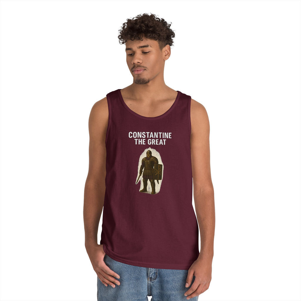 Constantine the Great Alt Design Heavy Cotton Tank Top