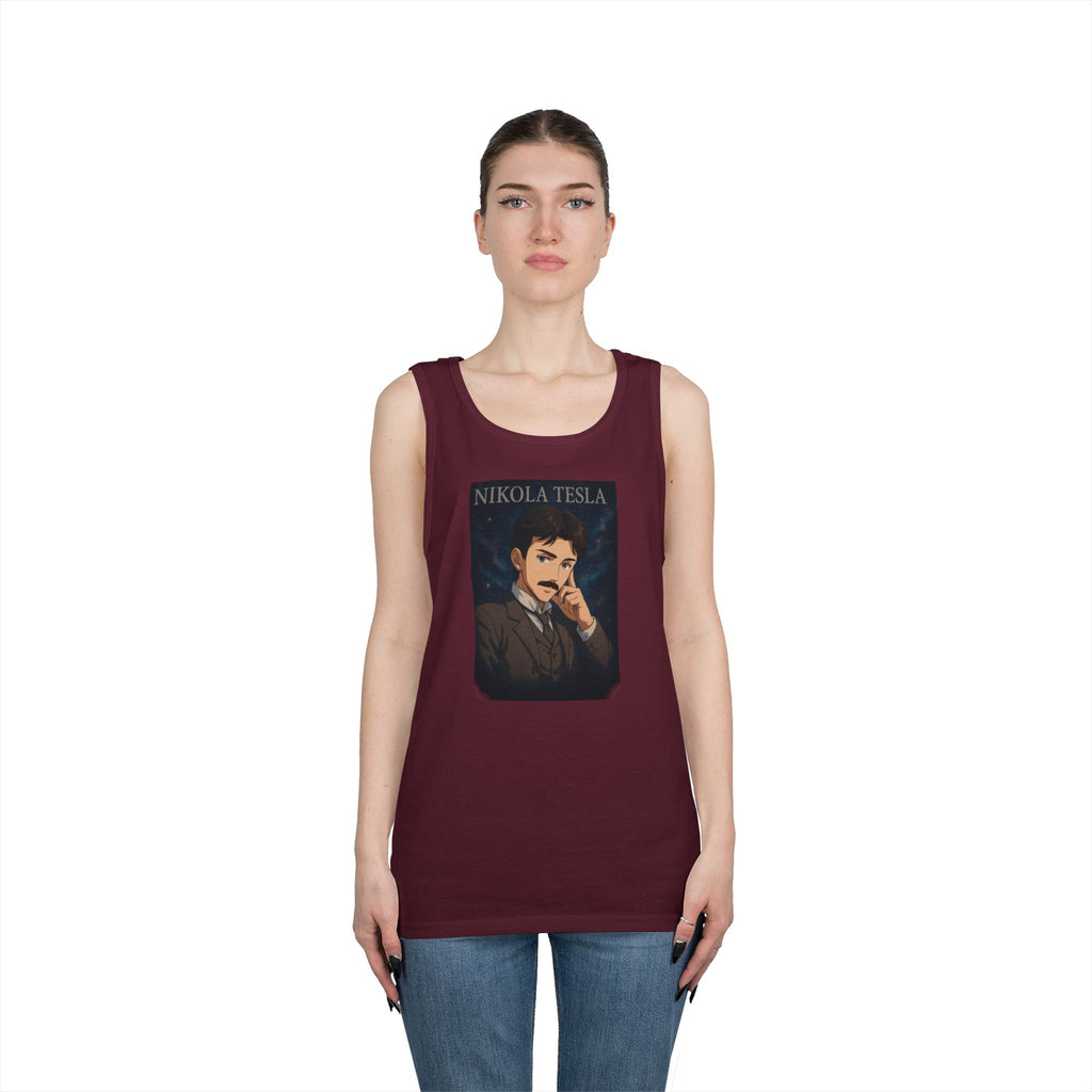 Nikola Tesla Unisex Heavy Cotton Tank Top