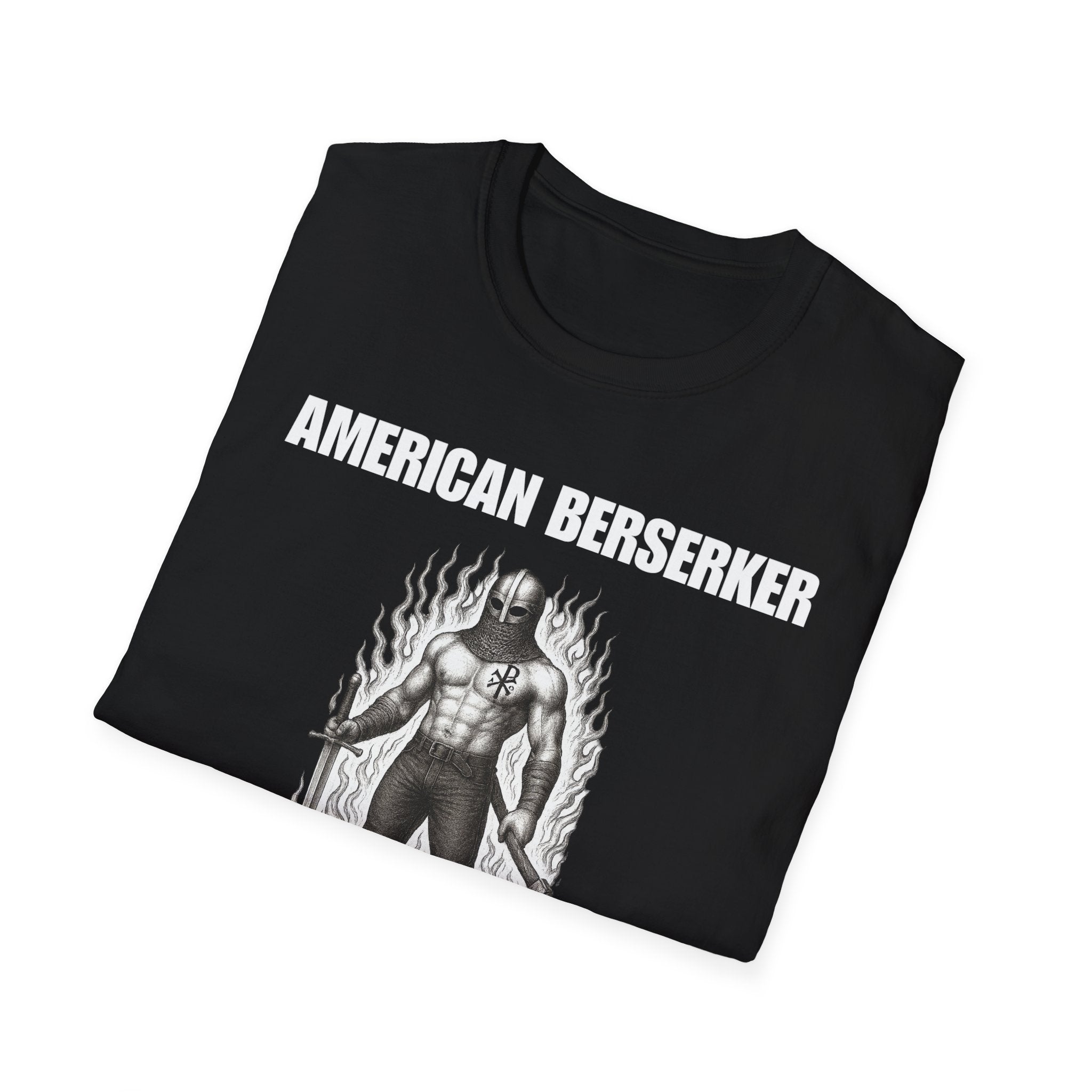 American Berserker Alt Design Graphic Softstyle Cotton T-Shirt