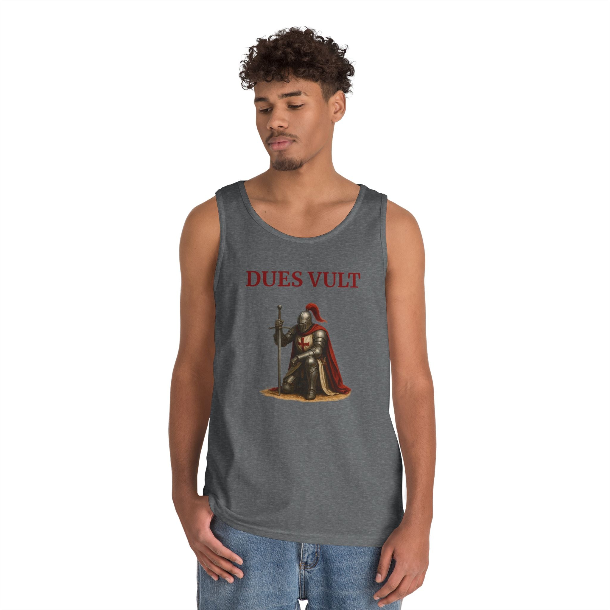 Knight-Inspired Dues Vult Crusader Tank Top