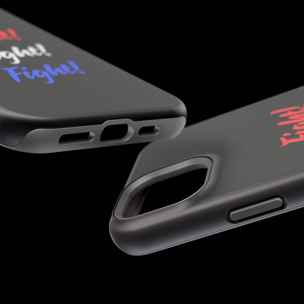 Magnetic Phone Cases, Motivational Phone Cover, Fight! Fight! Fight! Case, Personalized Phone Accessory, Unique Gift for Fighters