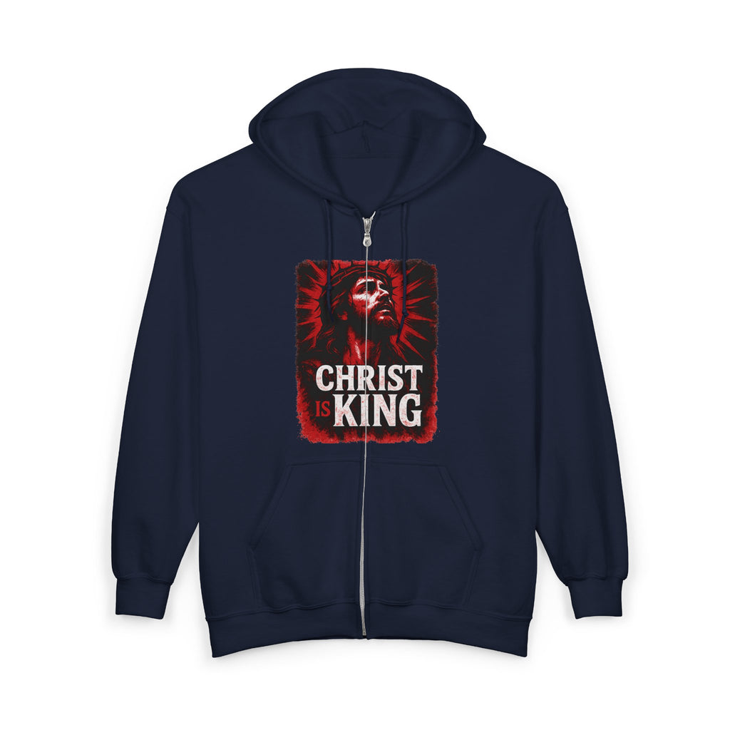 Christ is King Zip-Up Hoodie, Christ is King Zip-Up Sweatshirt