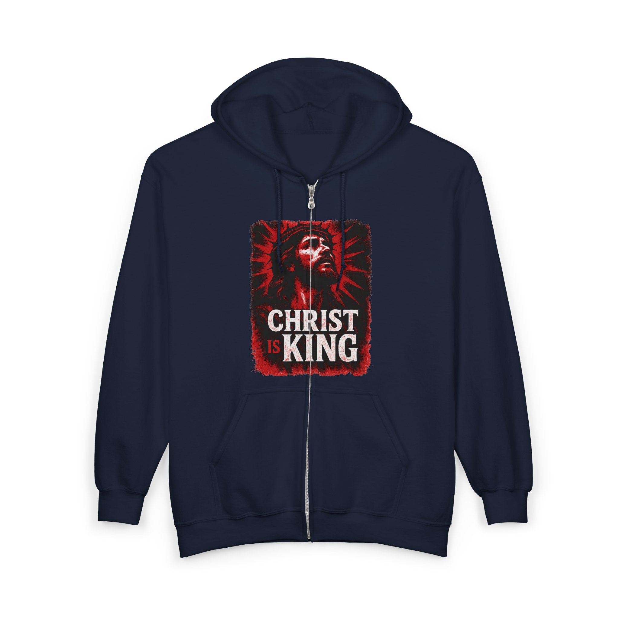 Christ is King Zip-Up Hoodie, Christ is King Zip-Up Sweatshirt