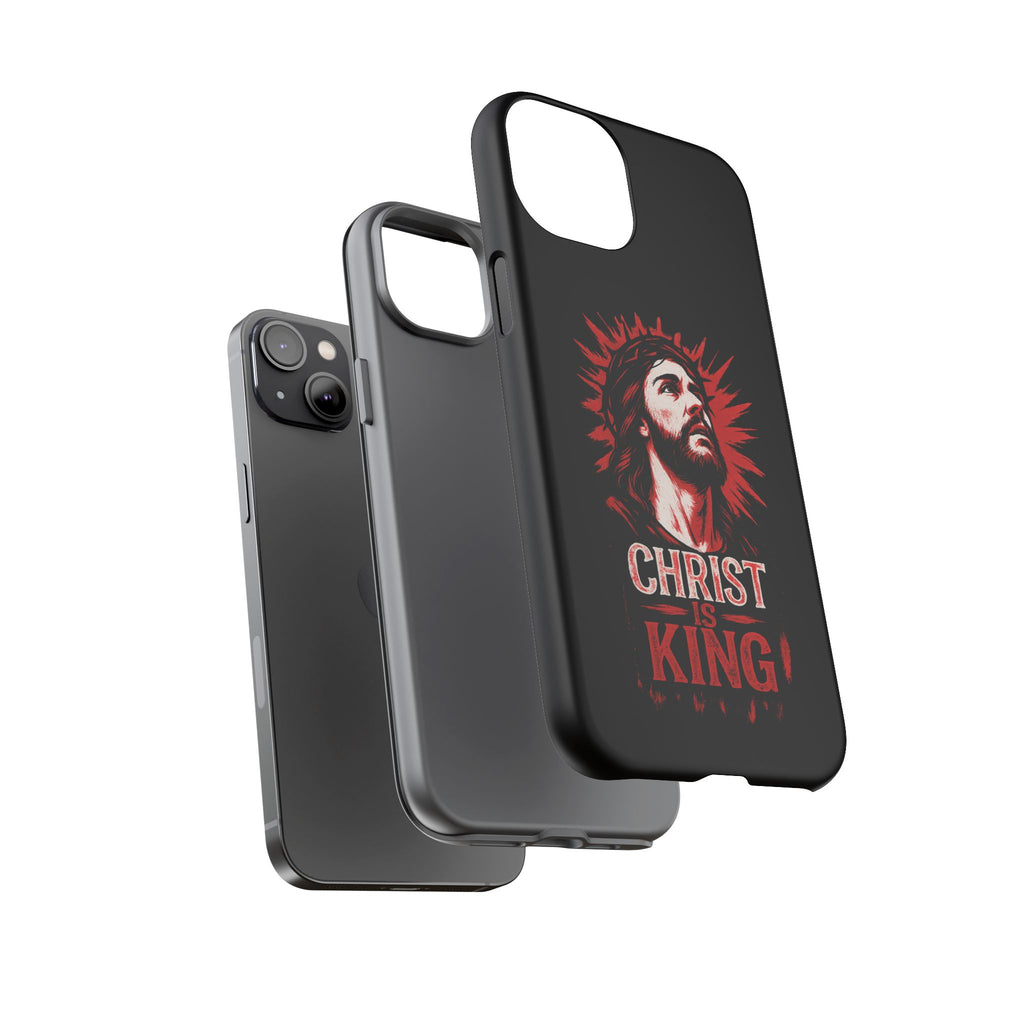 Christ is King Phone Case, Tough Phone Cover for Christian Faith