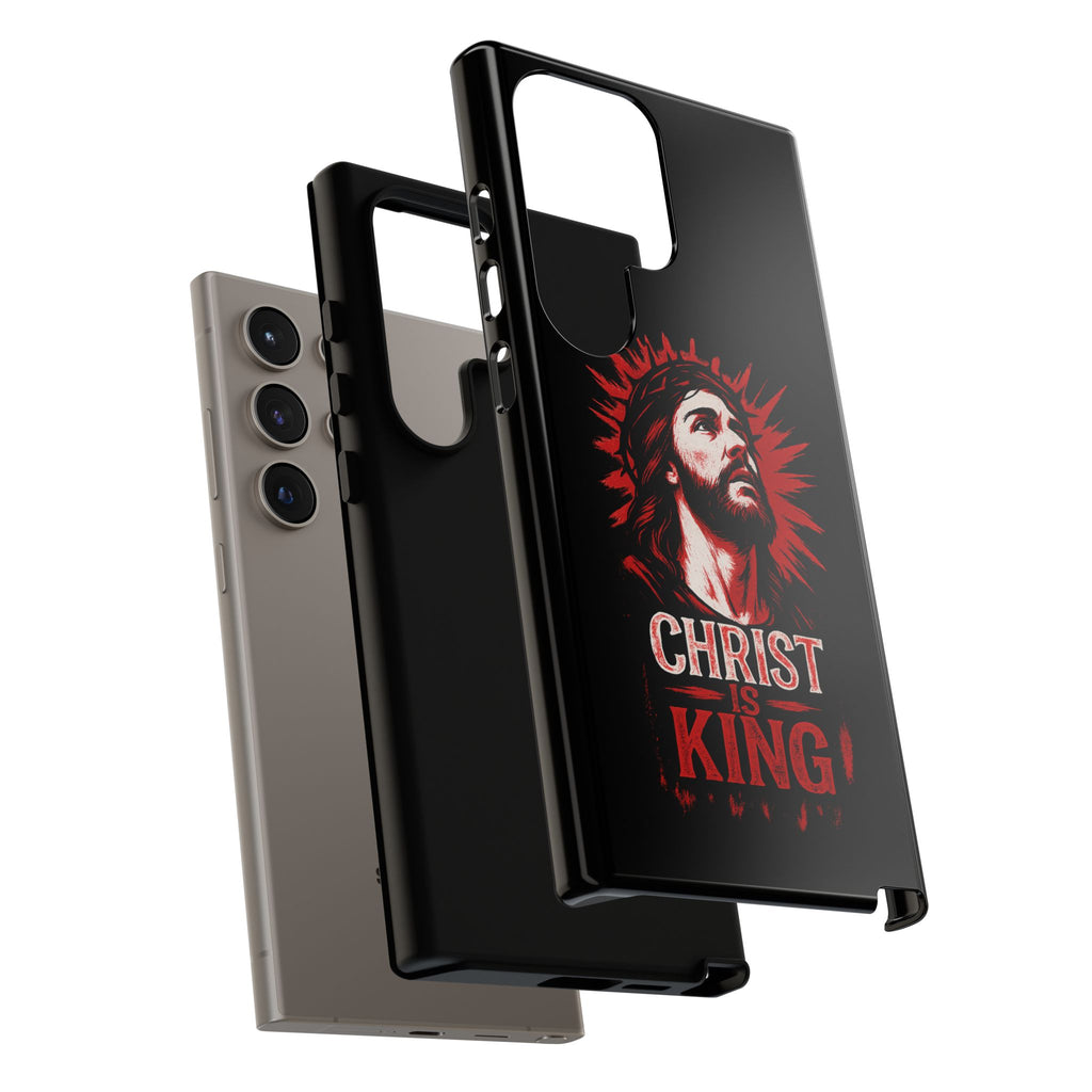 Christ is King Phone Case, Tough Phone Cover for Christian Faith