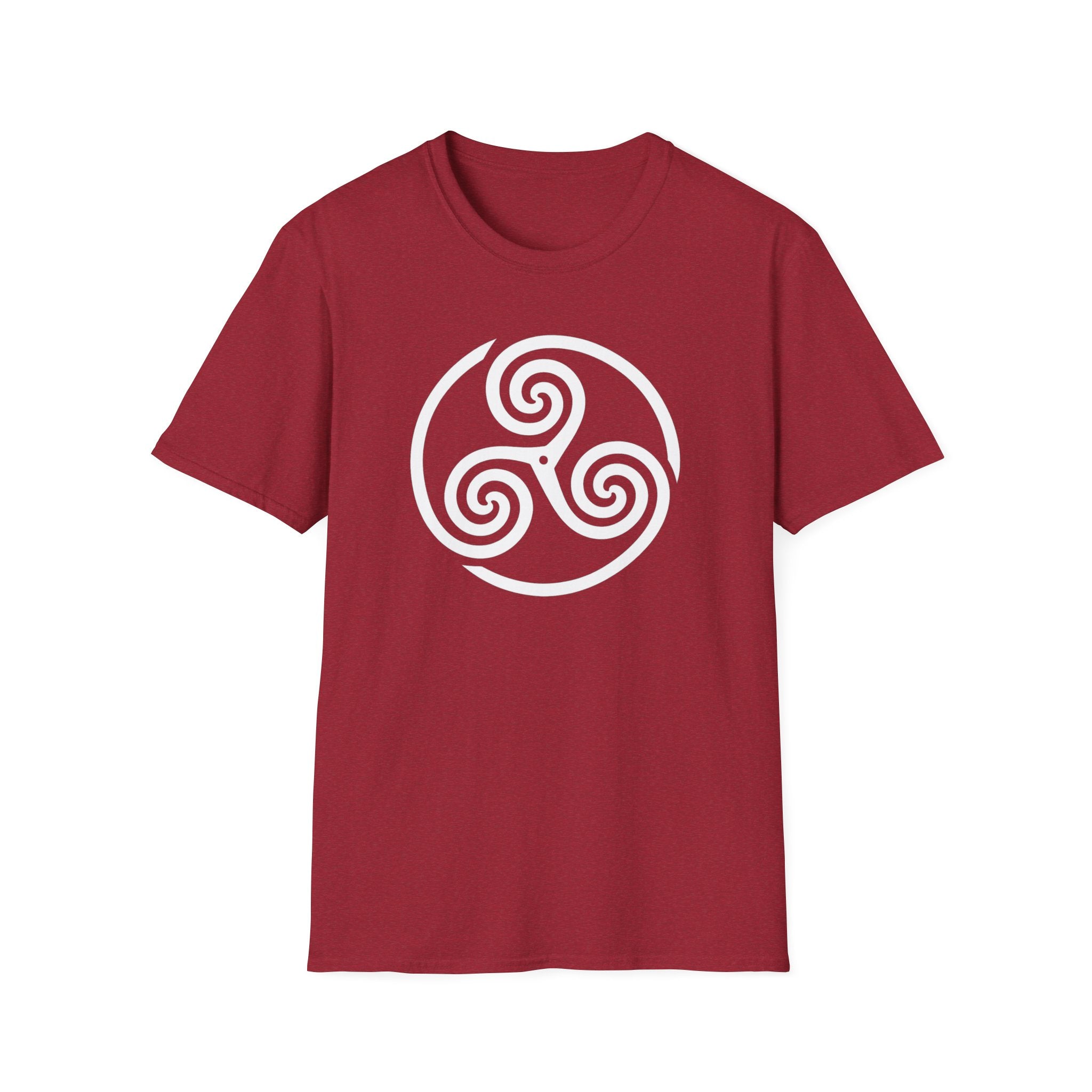 Celtic Spiral Triskele Symbol Alt Design White Unisex Tank Top