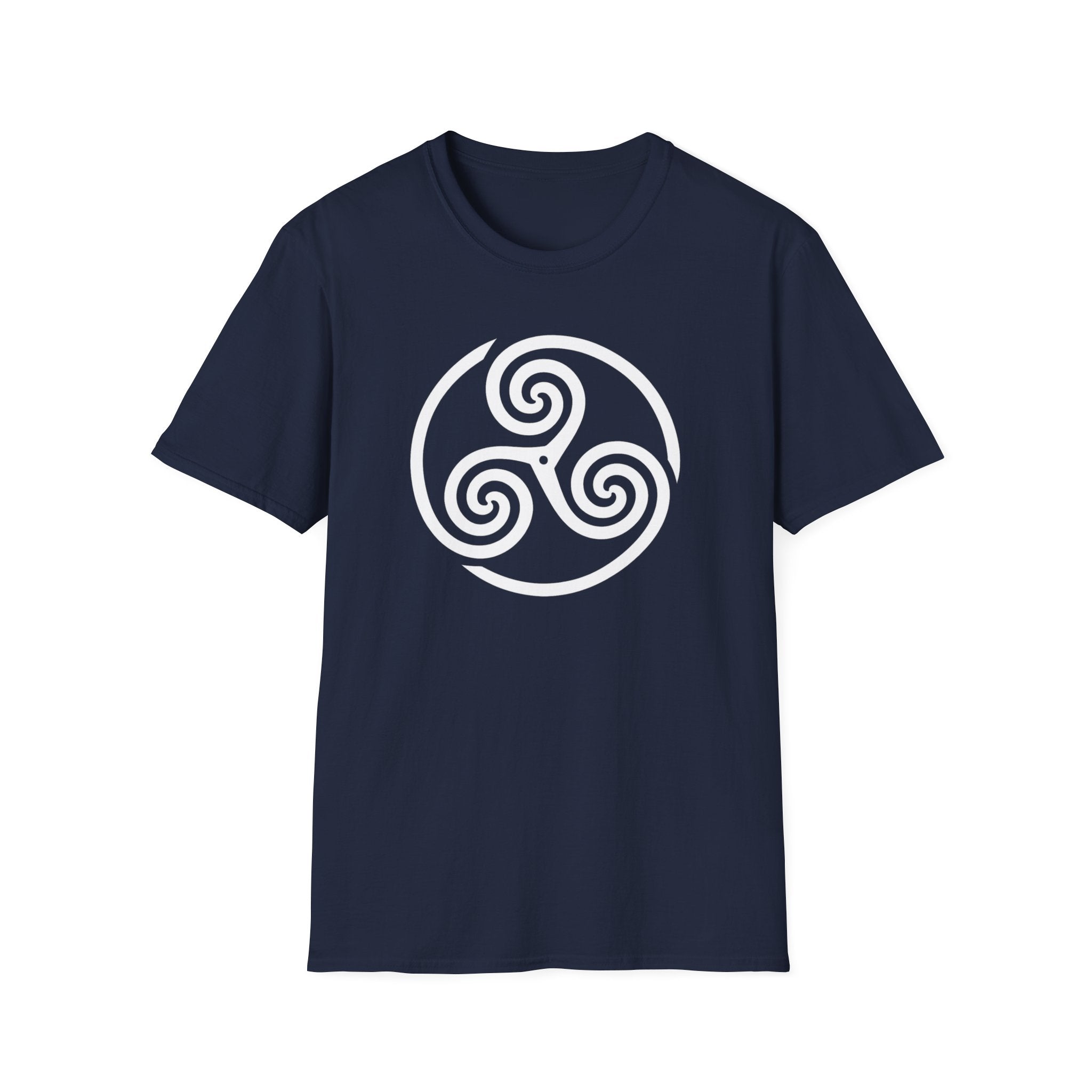 Celtic Spiral Triskele Symbol Alt Design White Unisex Tank Top
