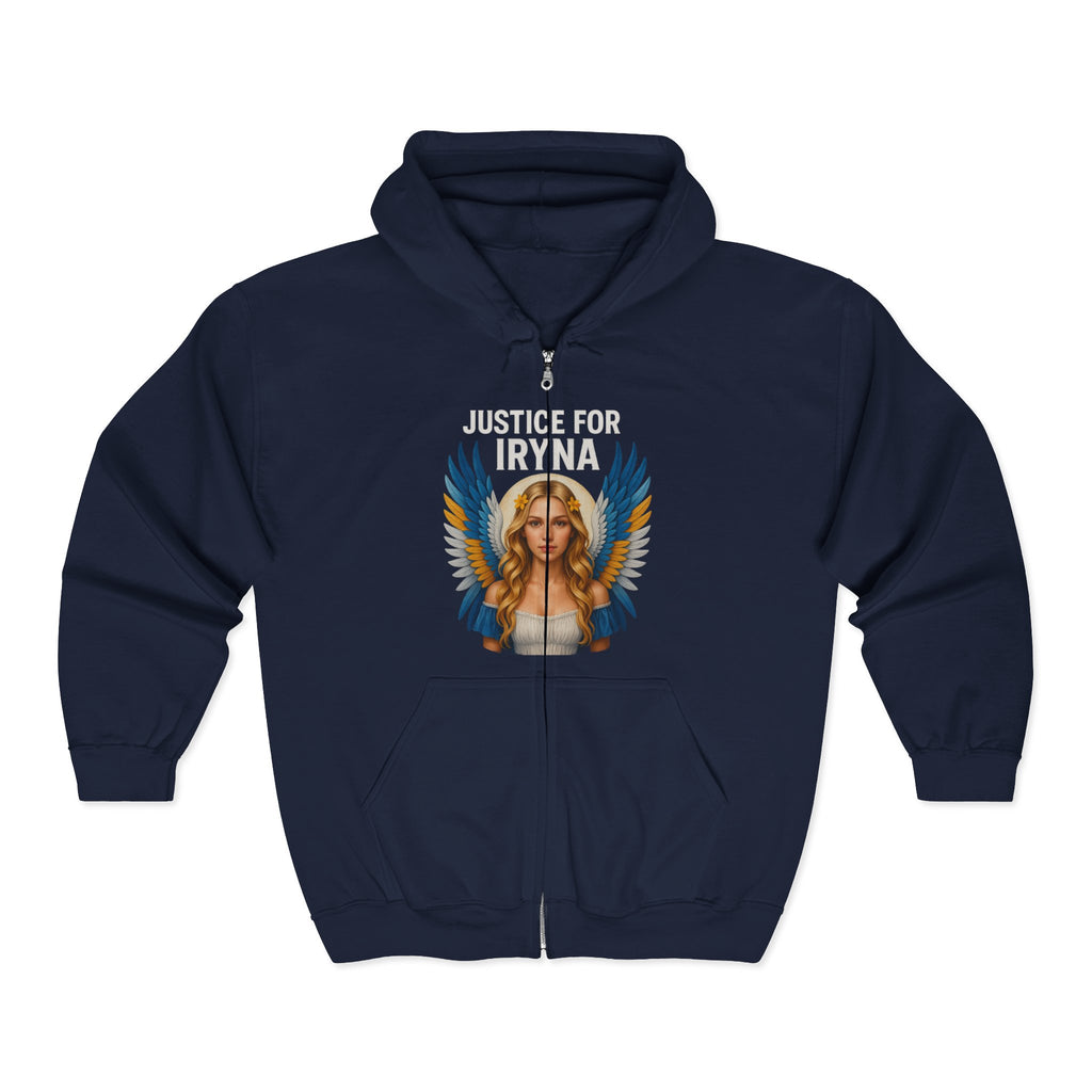 Justice for Iryna Zip-Up Hoodie, Justice for Iryna Sweatshirt