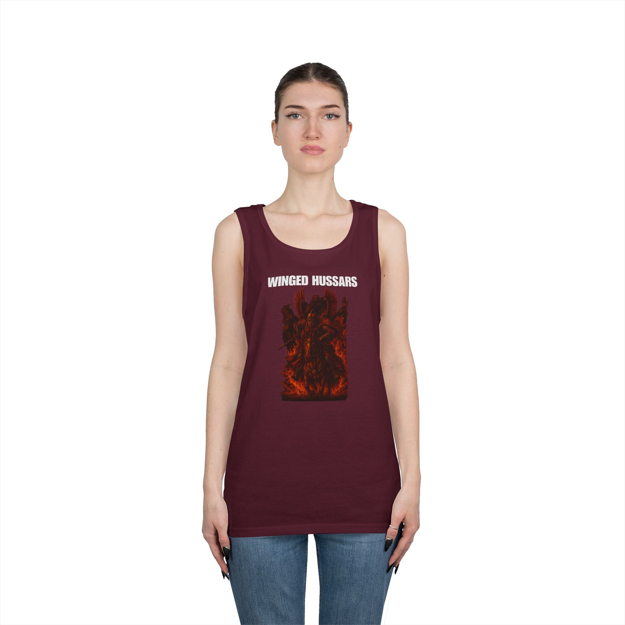 Winged Hussars Fiery Heavy Cotton Tank Top