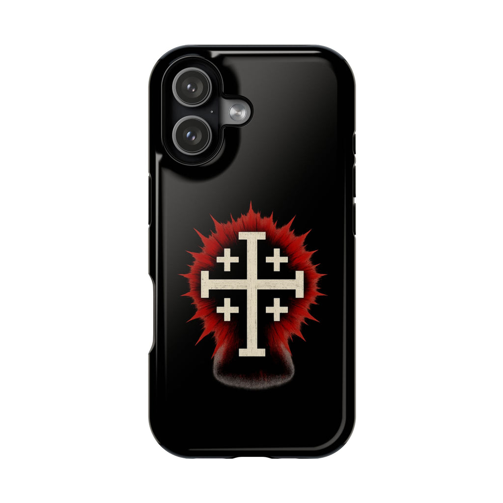 Cross Graphic Impact-Resistant Magnetic Phone Case