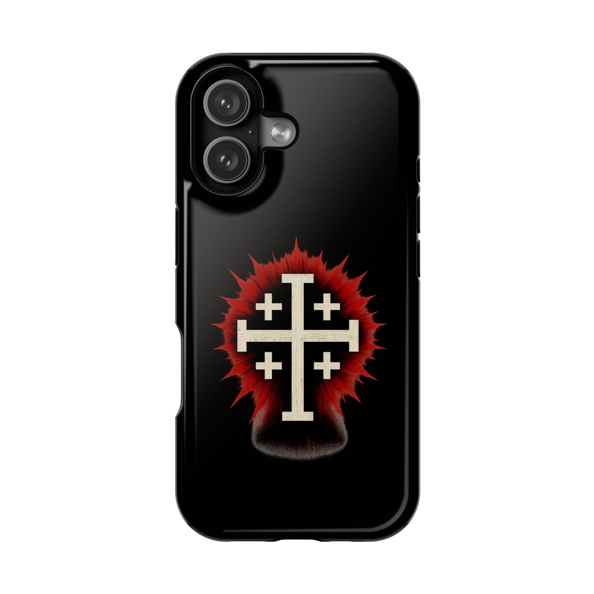 Cross Graphic Impact-Resistant Magnetic Phone Case