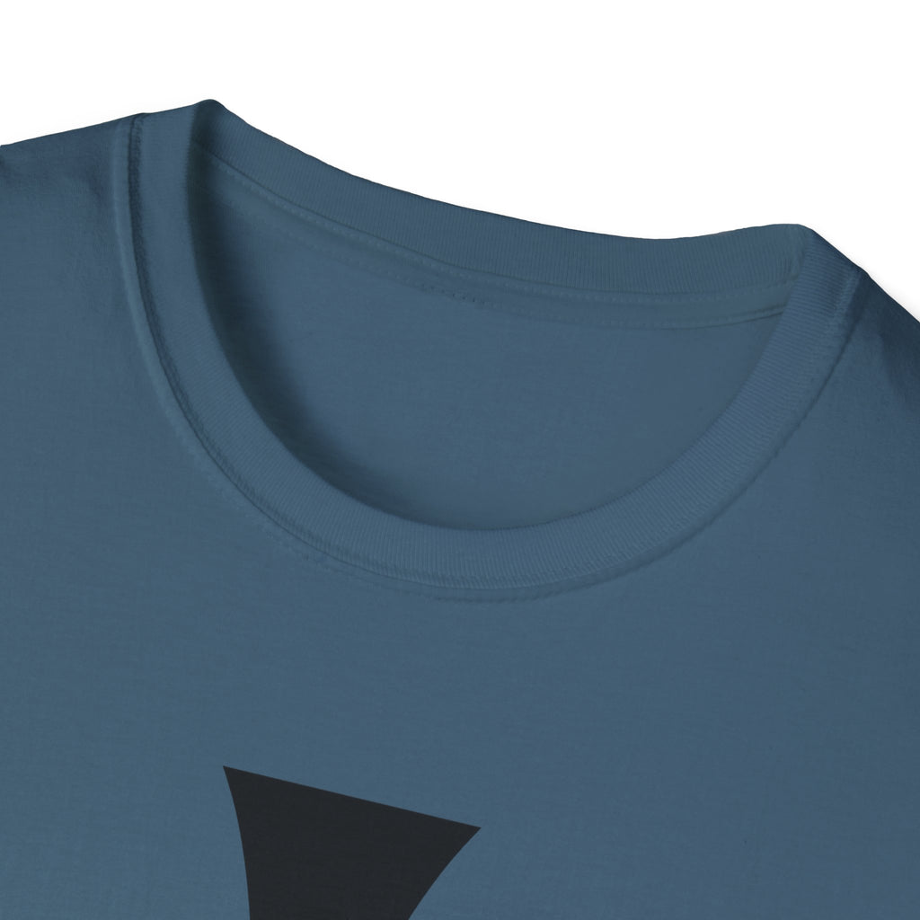 Teutonic Cross Black Design Softstyle Cotton T-Shirt