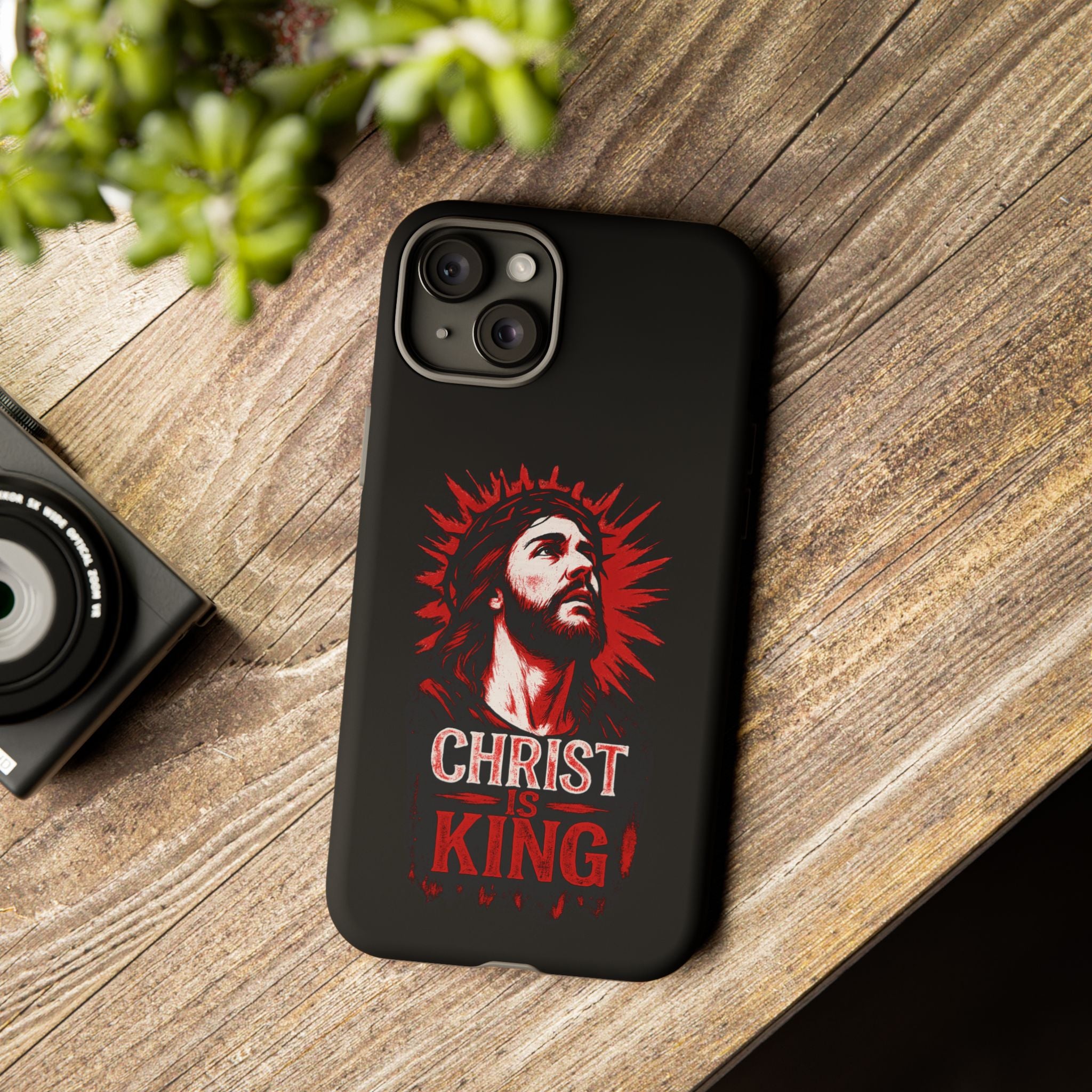 Christ is King Phone Case, Tough Phone Cover for Christian Faith