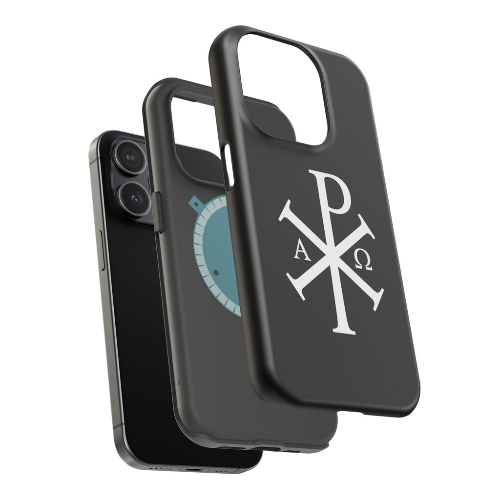 Pi Chi Rho White Design Magnetic Impact-Resistant Cases