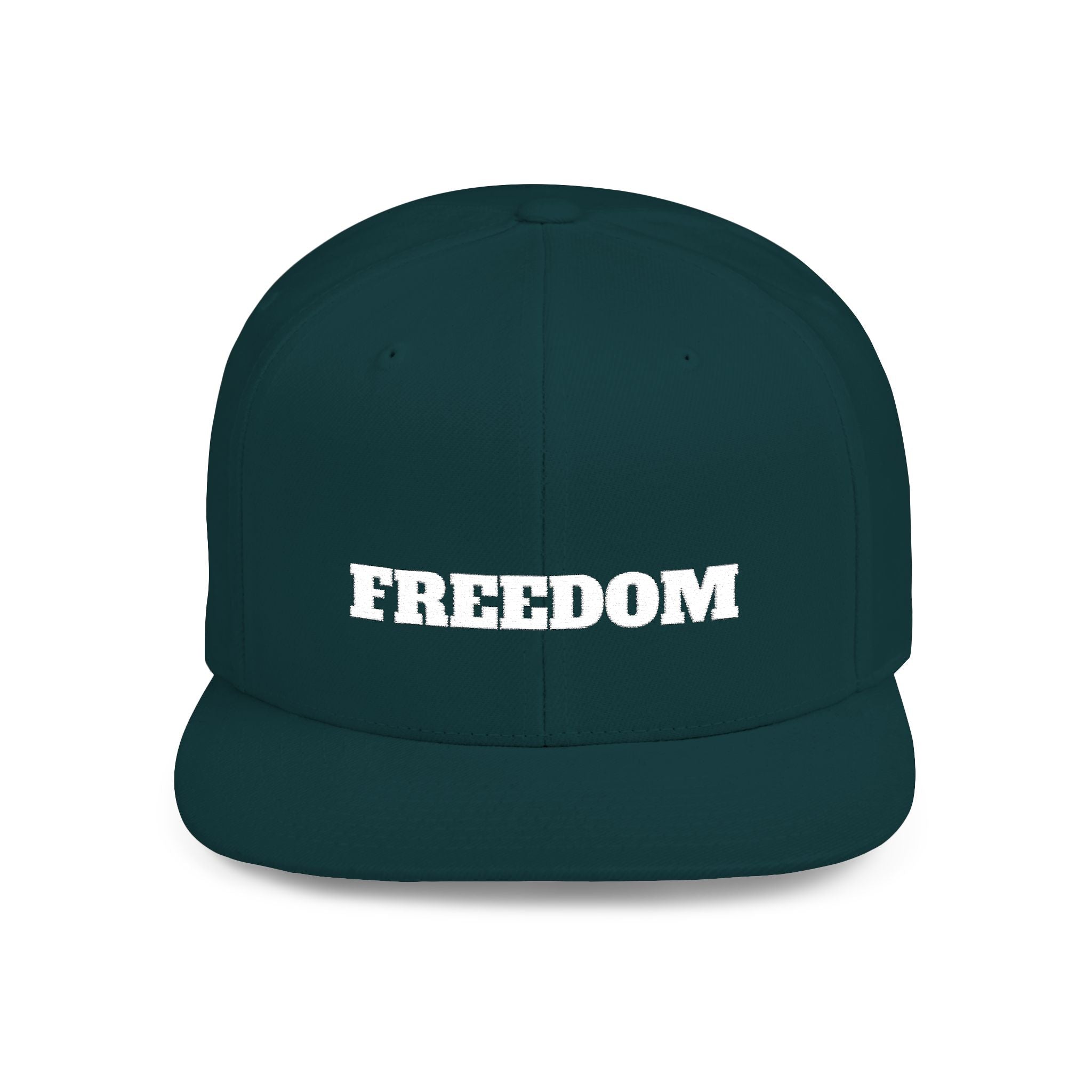 Freedom Flat Bill Snapback Cap, Freedom Adjustable Hat
