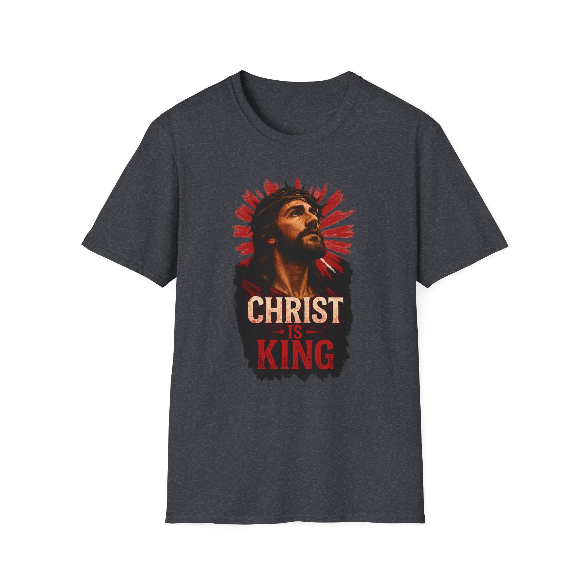 Christ is King Unisex Softstyle T-Shirt Alt Design