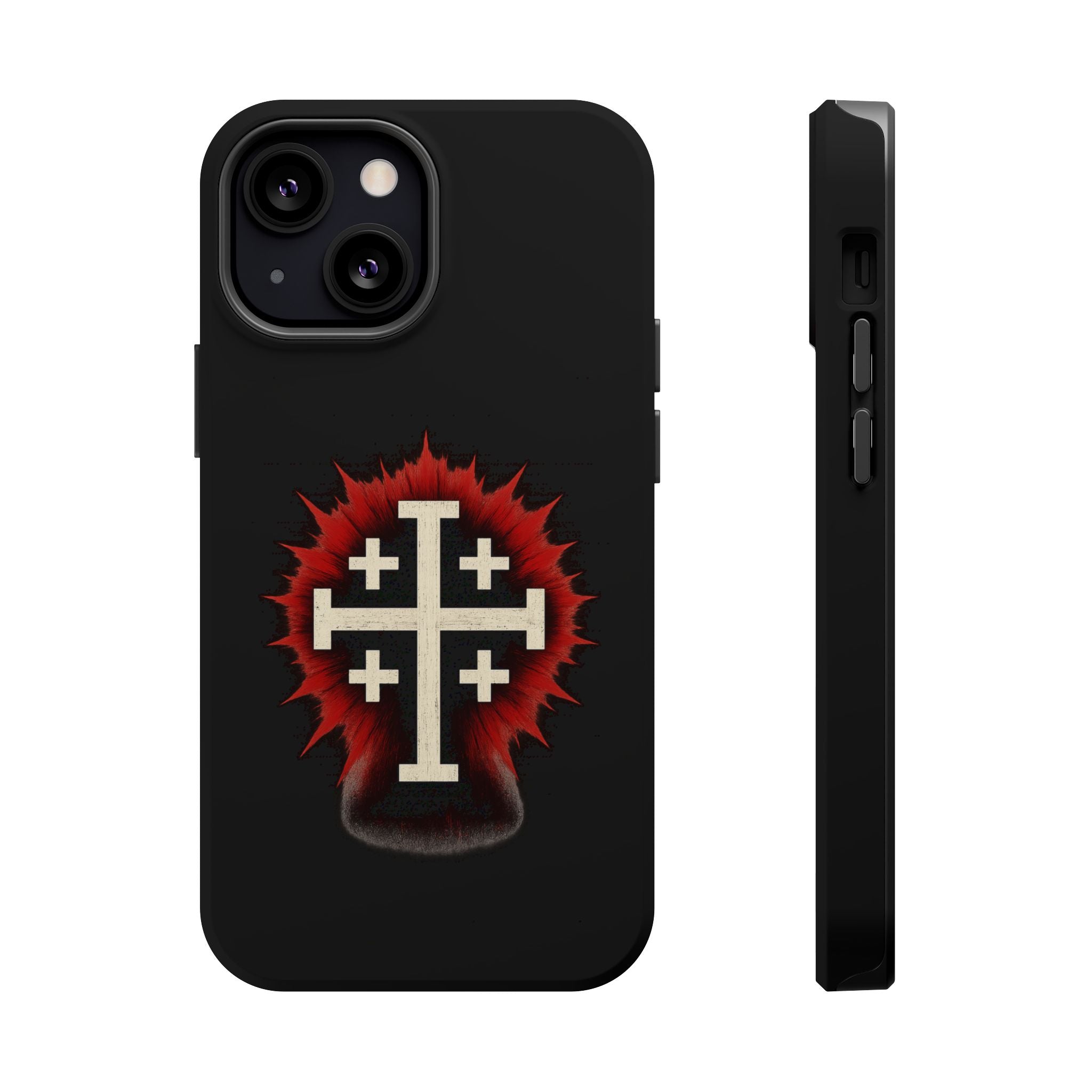 Cross Graphic Impact-Resistant Magnetic Phone Case